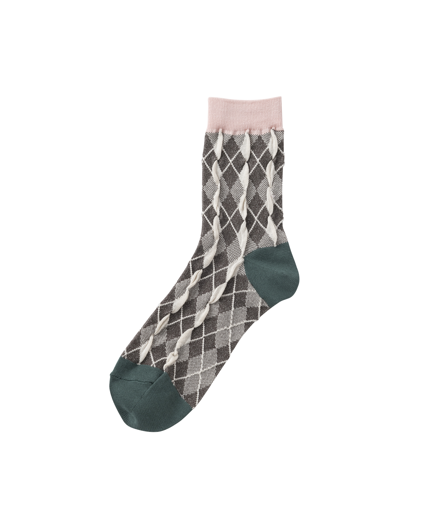 BUMPY ARGYLE SOCKS