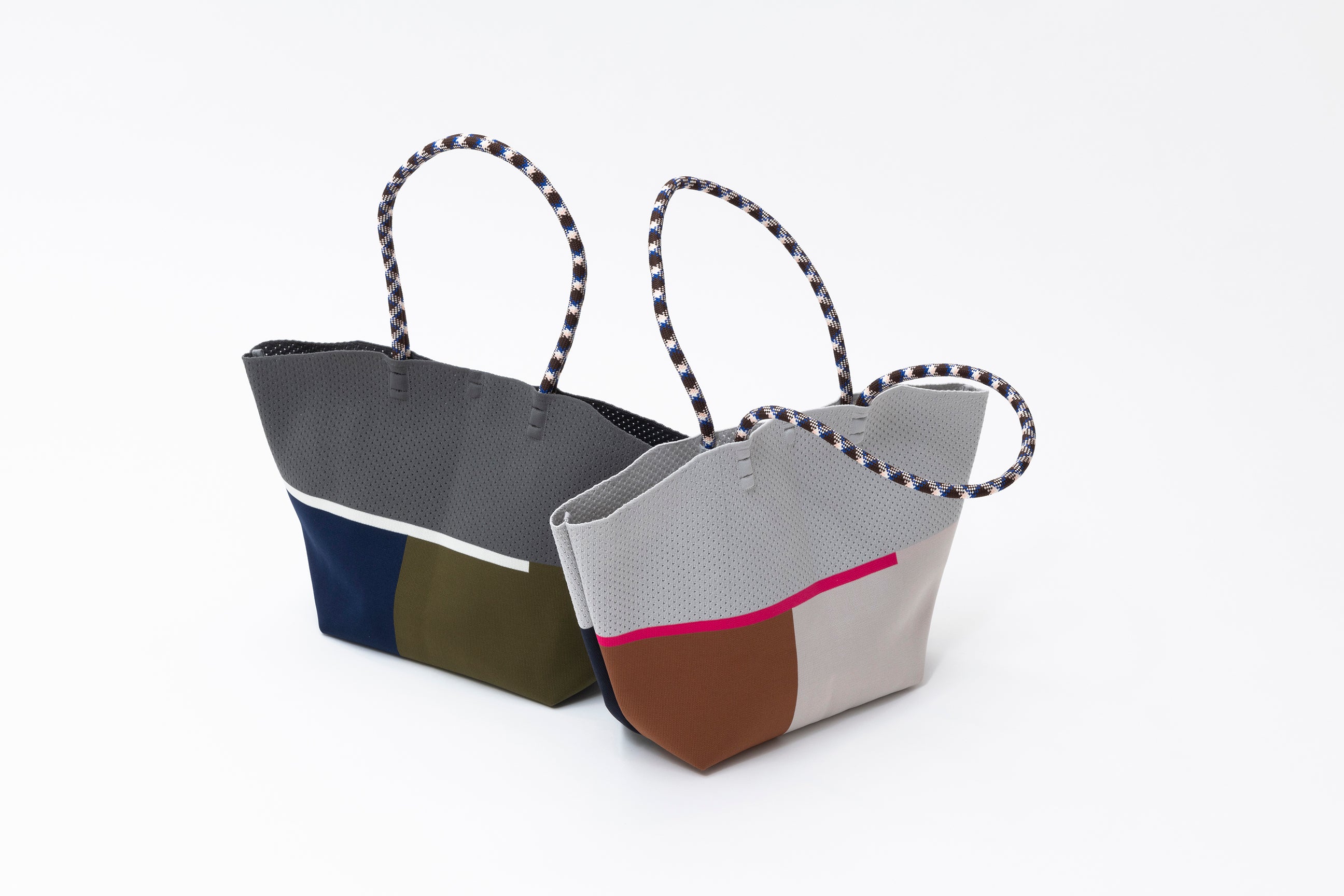 HALF MESH KNIT BAG