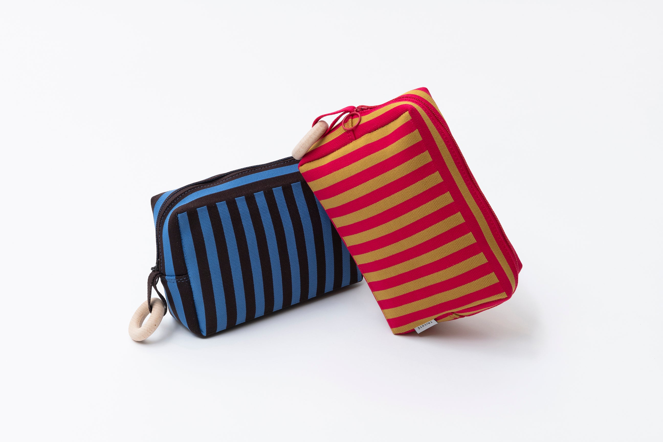 STRIPE KNIT POUCH midium