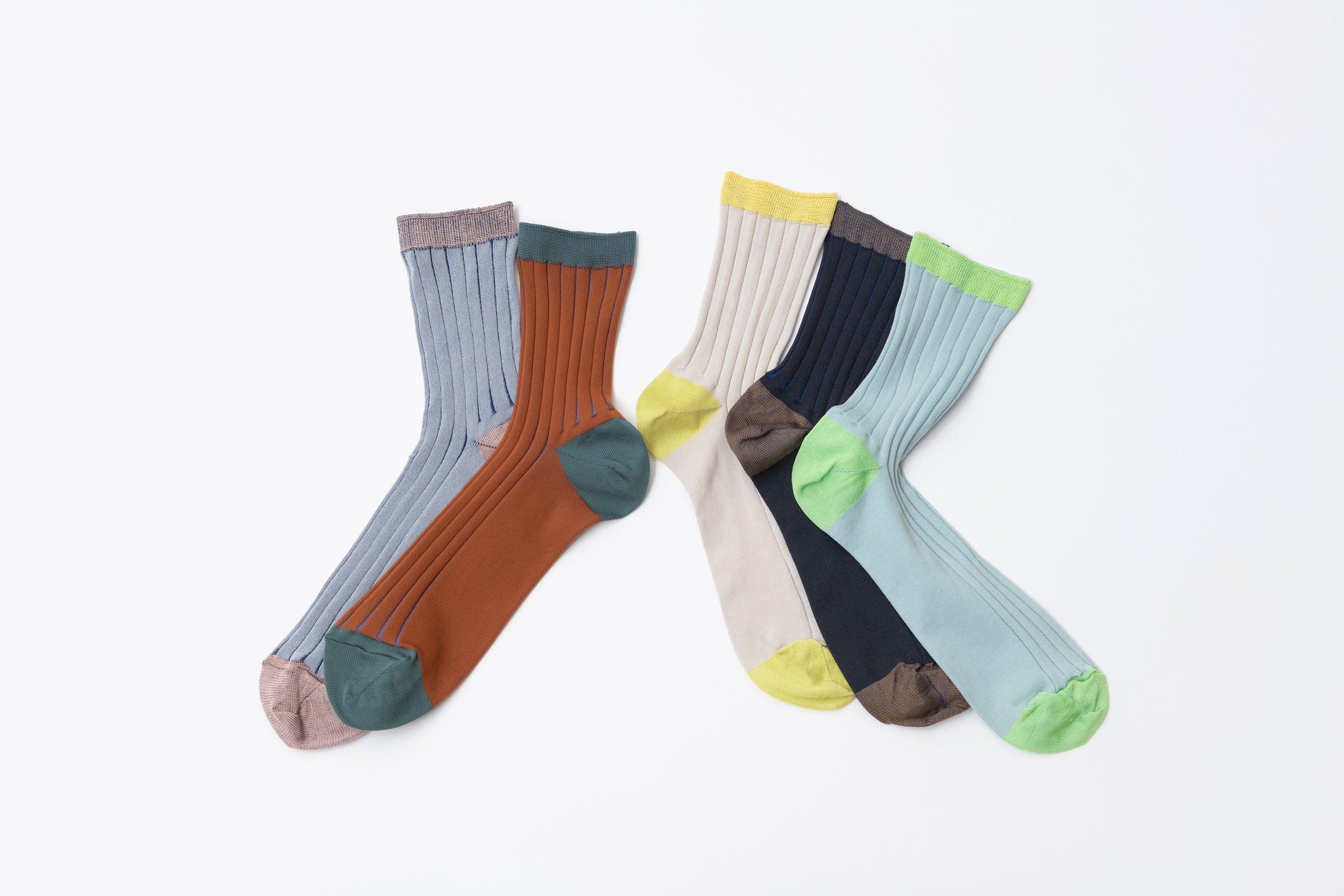 SEE-THROUGH RIB SOCKS