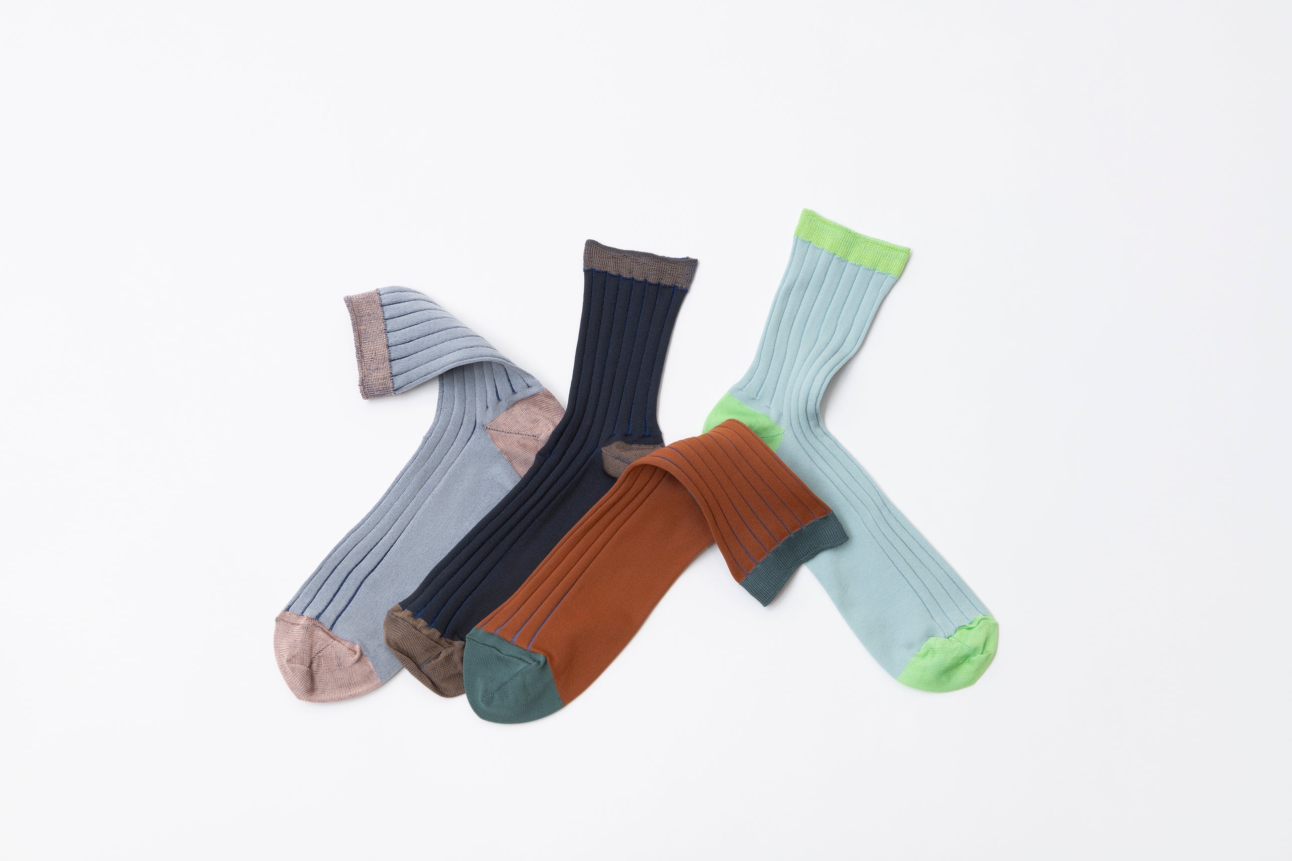 SEE-THROUGH RIB SOCKS