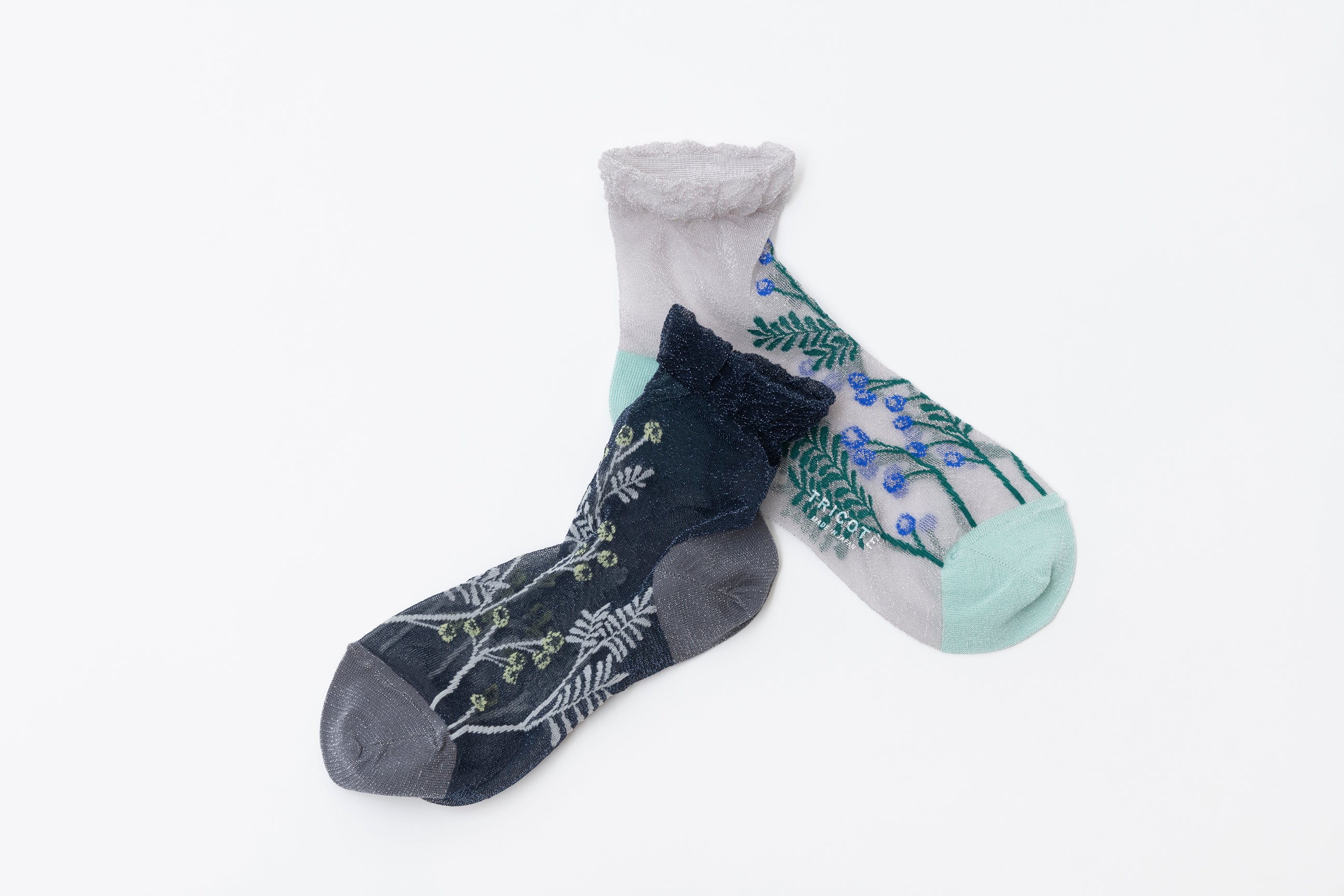 FLOWER TRANCEPARENT SOCKS