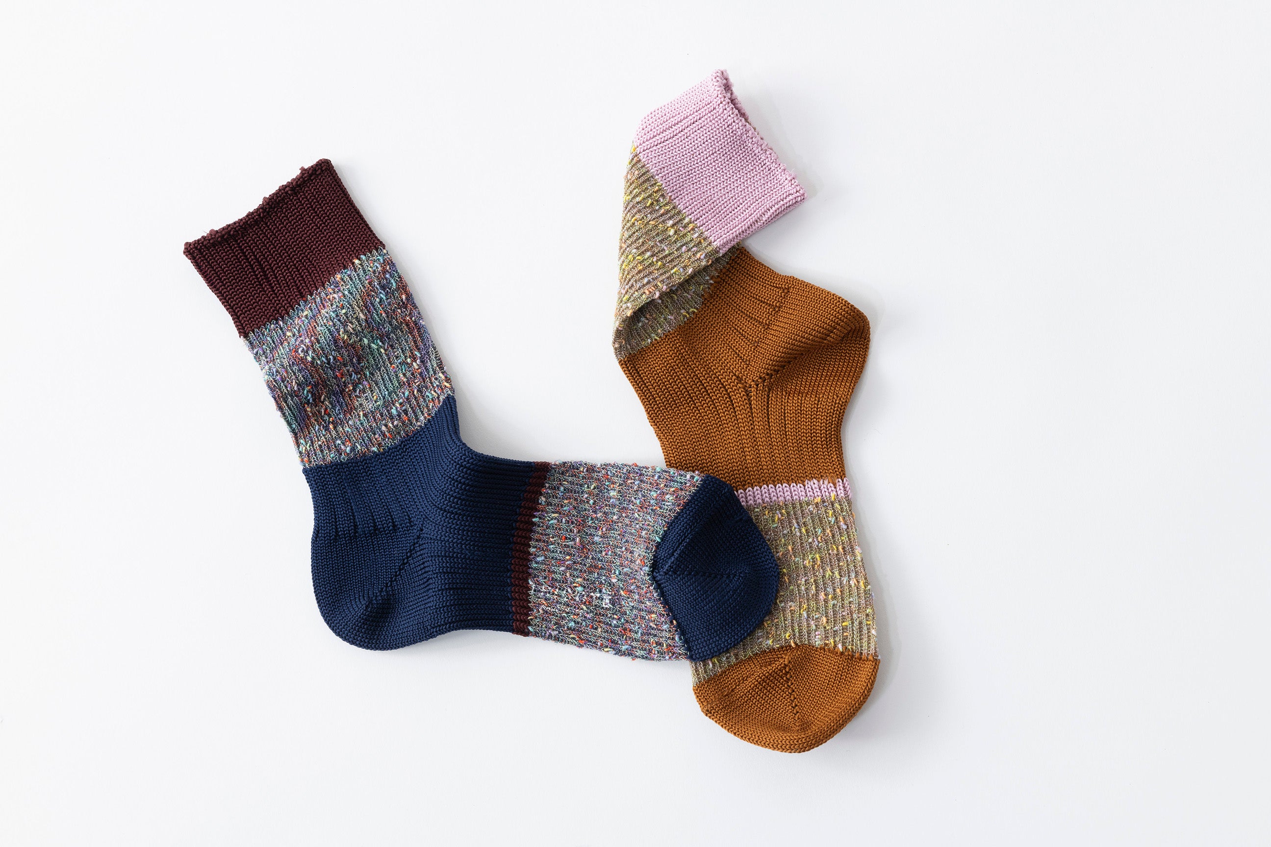 MIX COLOUR RIB SOCKS