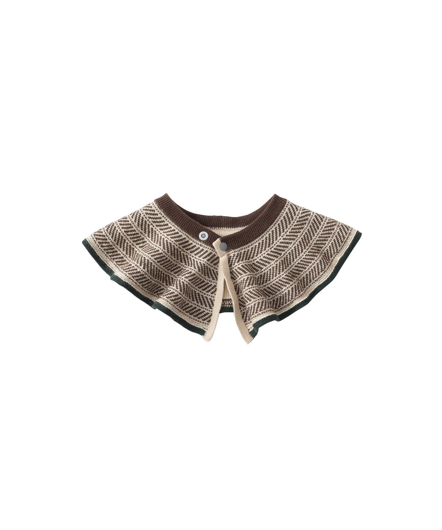 CABLE PATTERN KNIT BIB