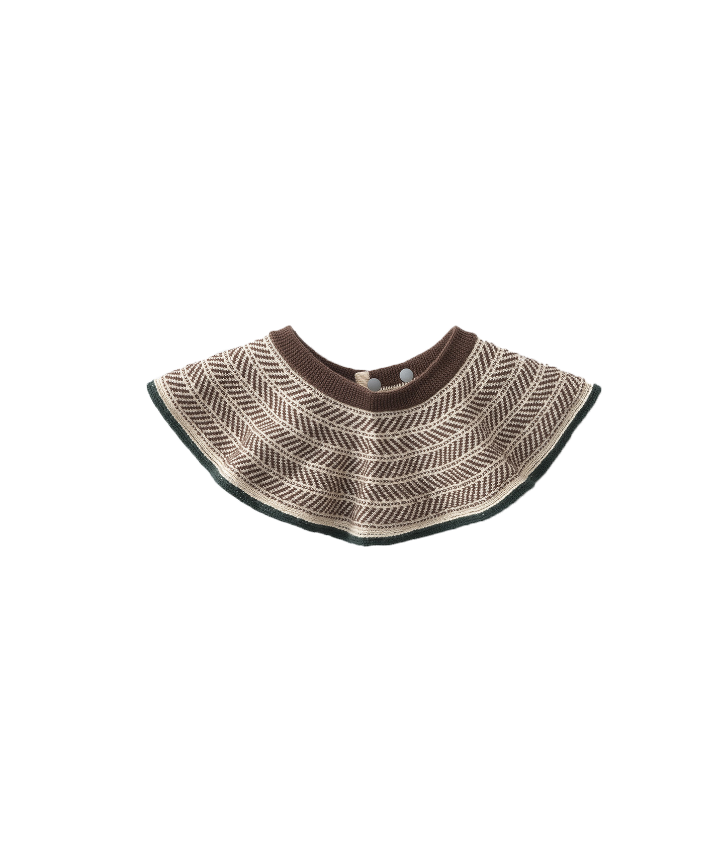 CABLE PATTERN KNIT BIB