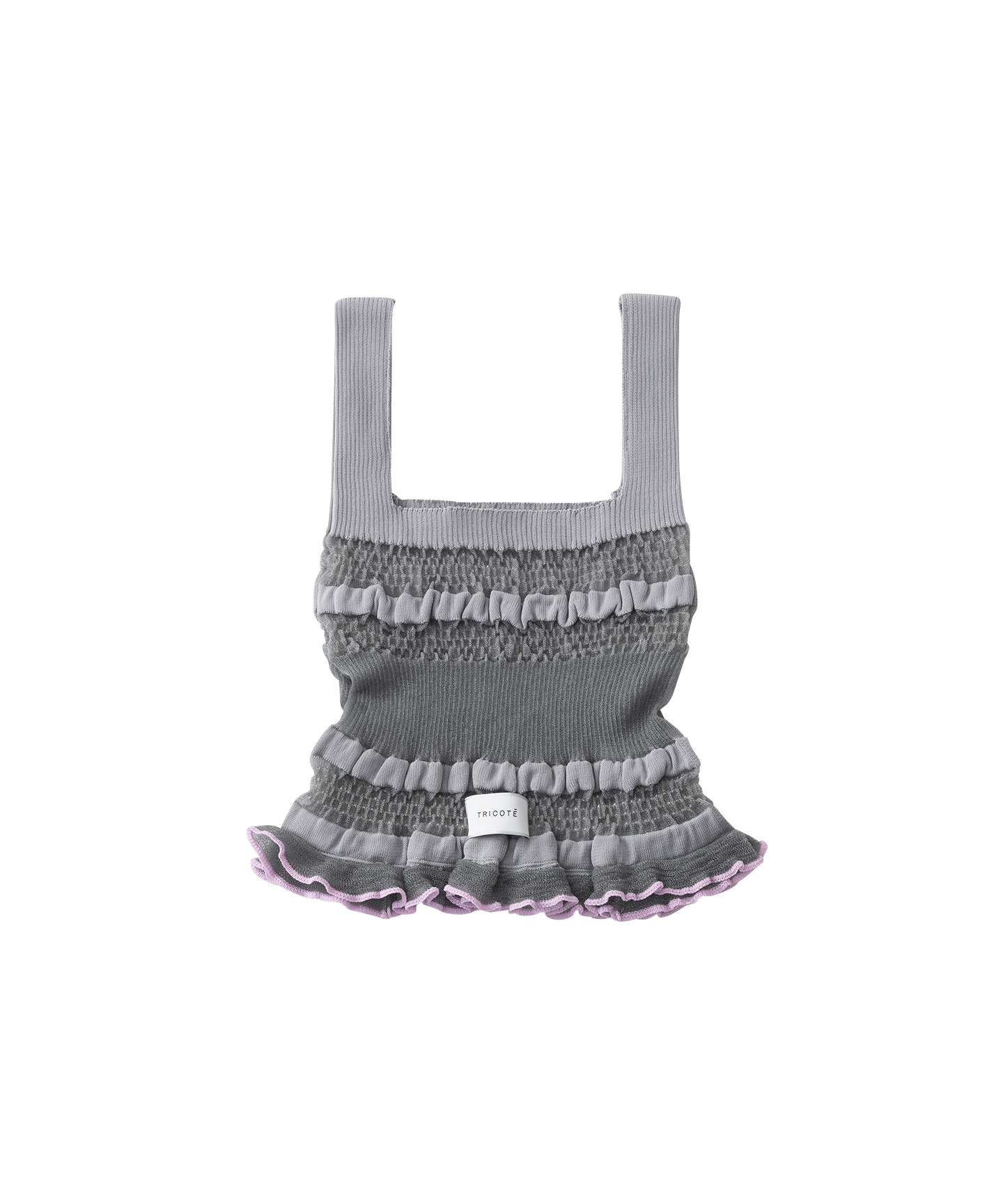 SHEER RIB KNIT BAG