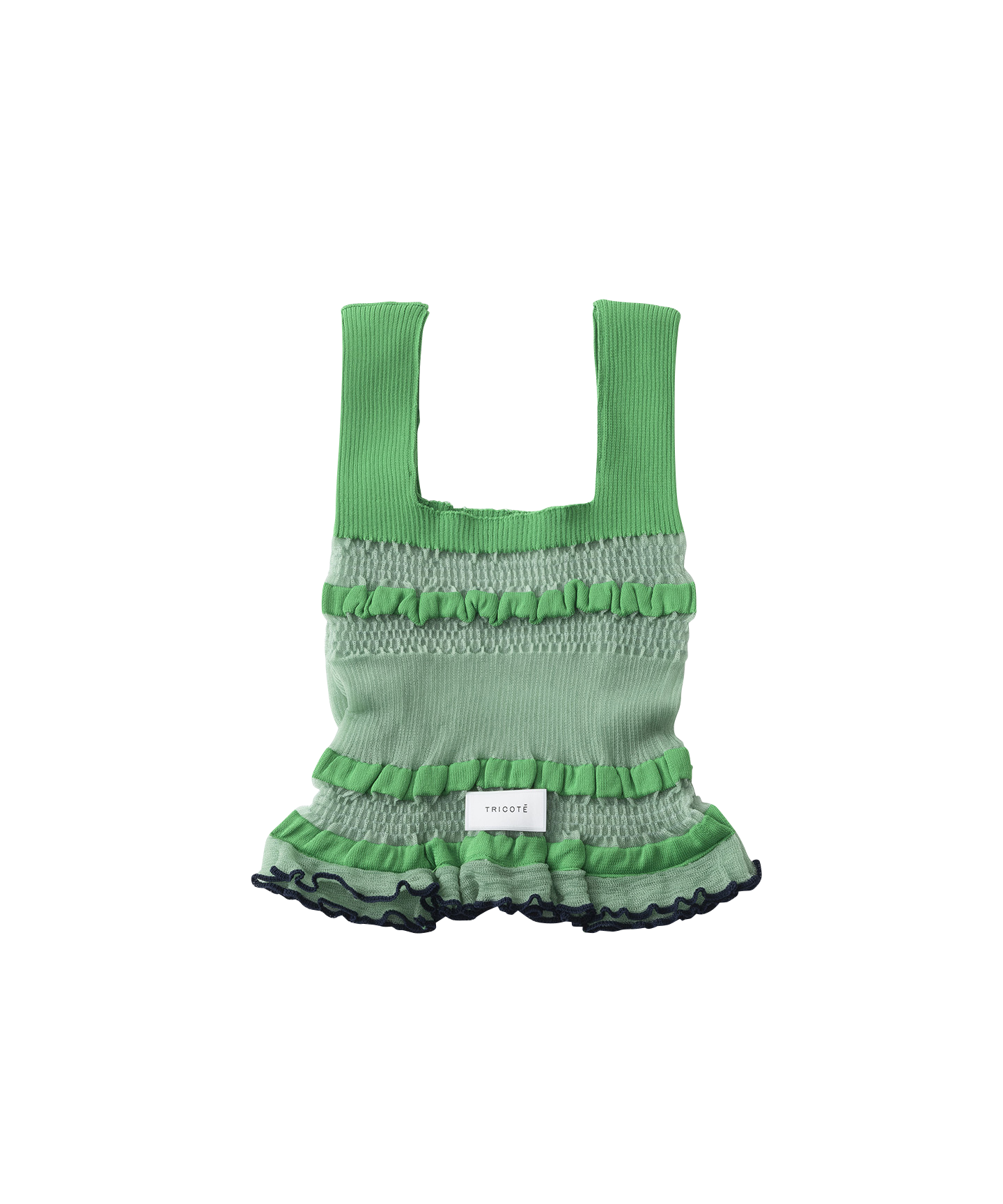 SHEER RIB KNIT BAG