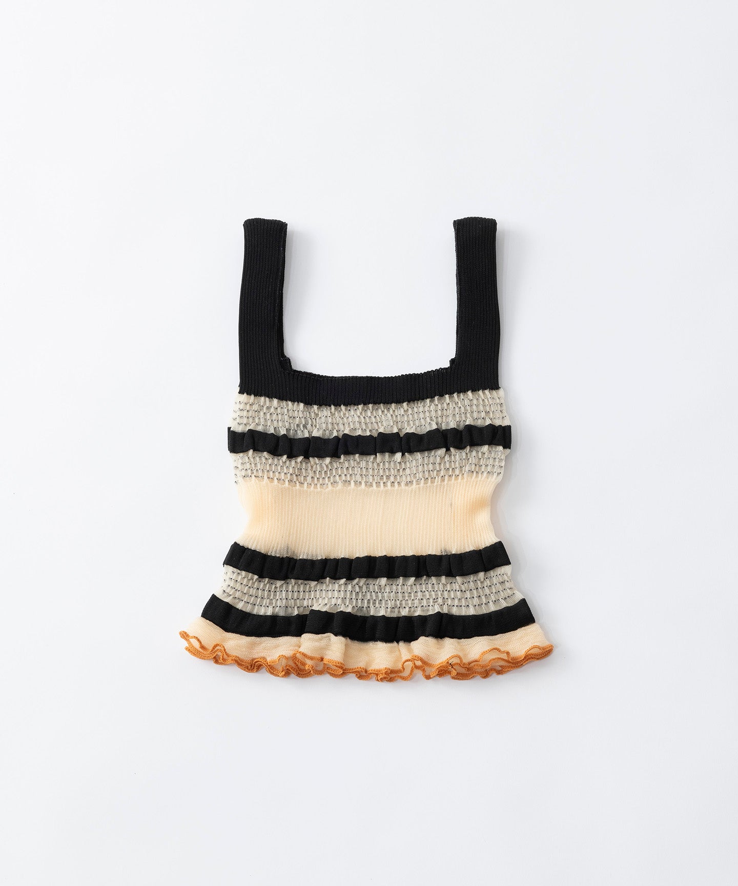 SHEER RIB KNIT BAG