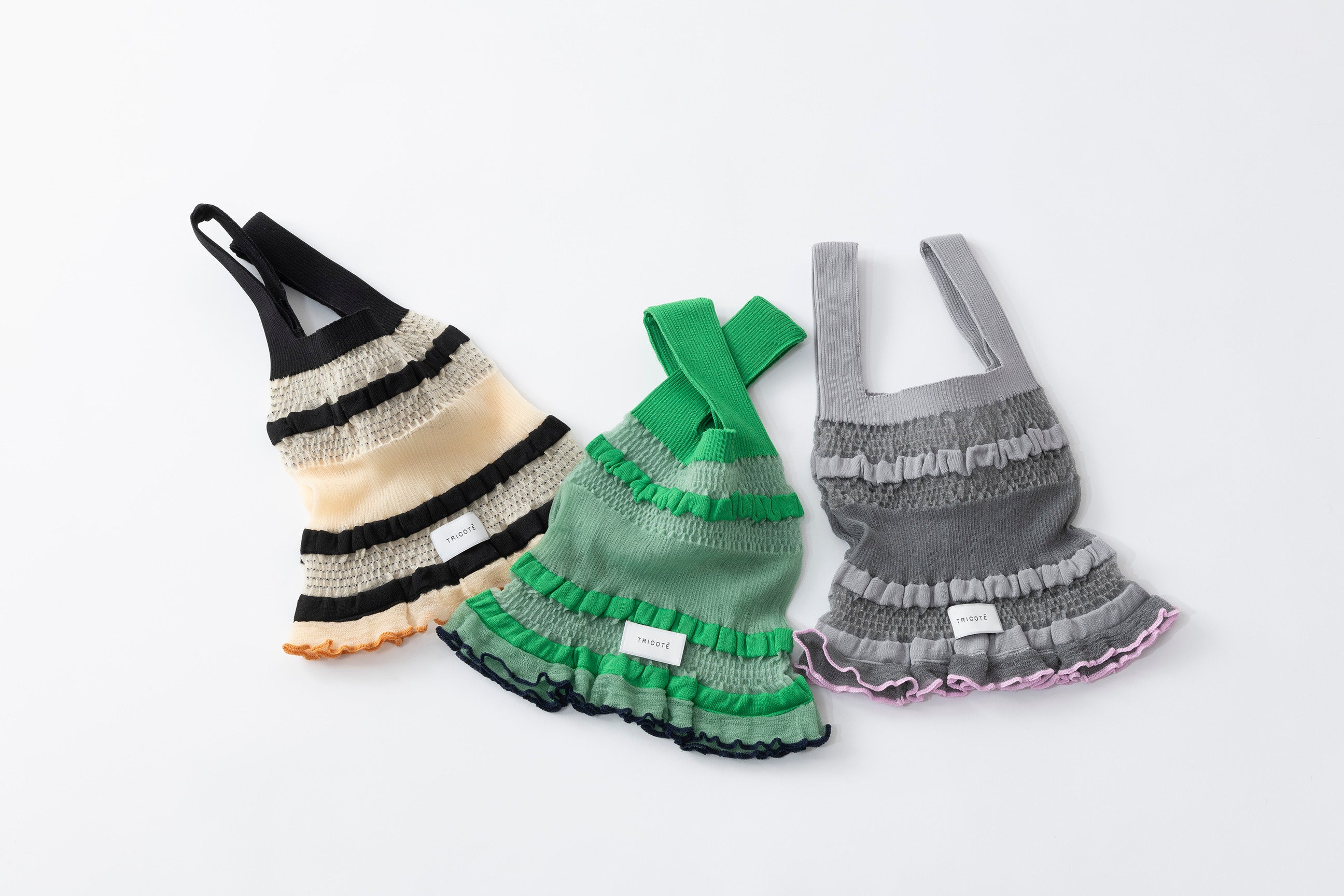 SHEER RIB KNIT BAG