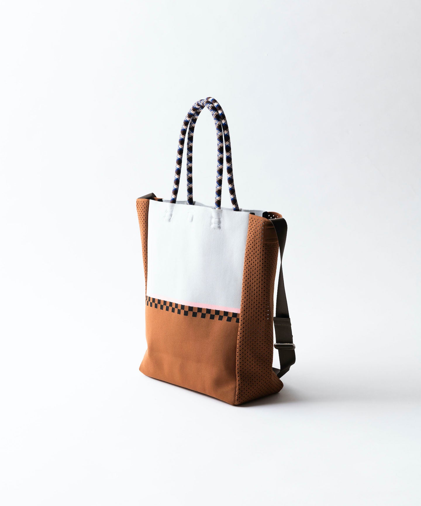 CHECKER LINE 2WAY TOTE BAG