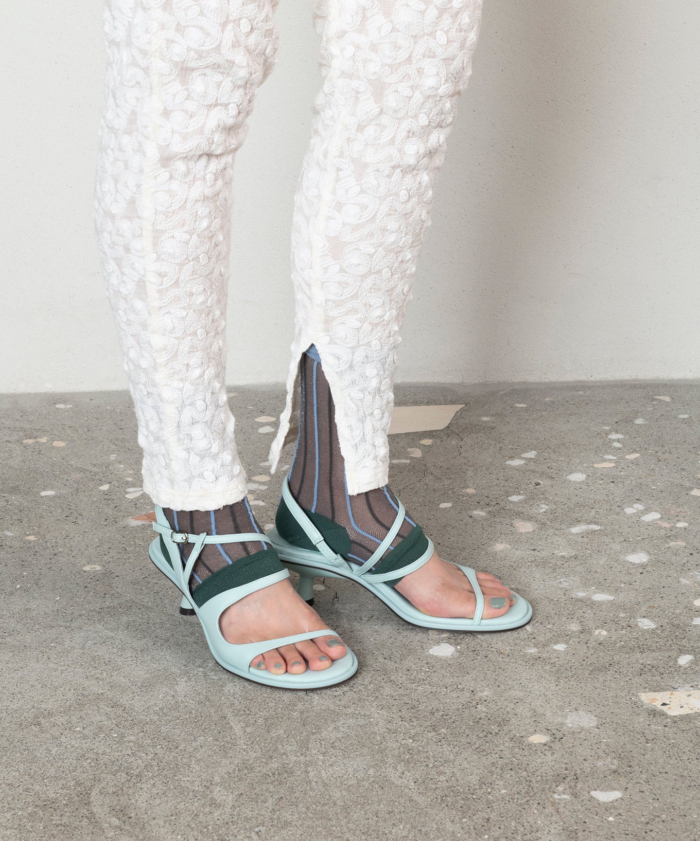 STRIPED SHEER LEGGING SOCKS