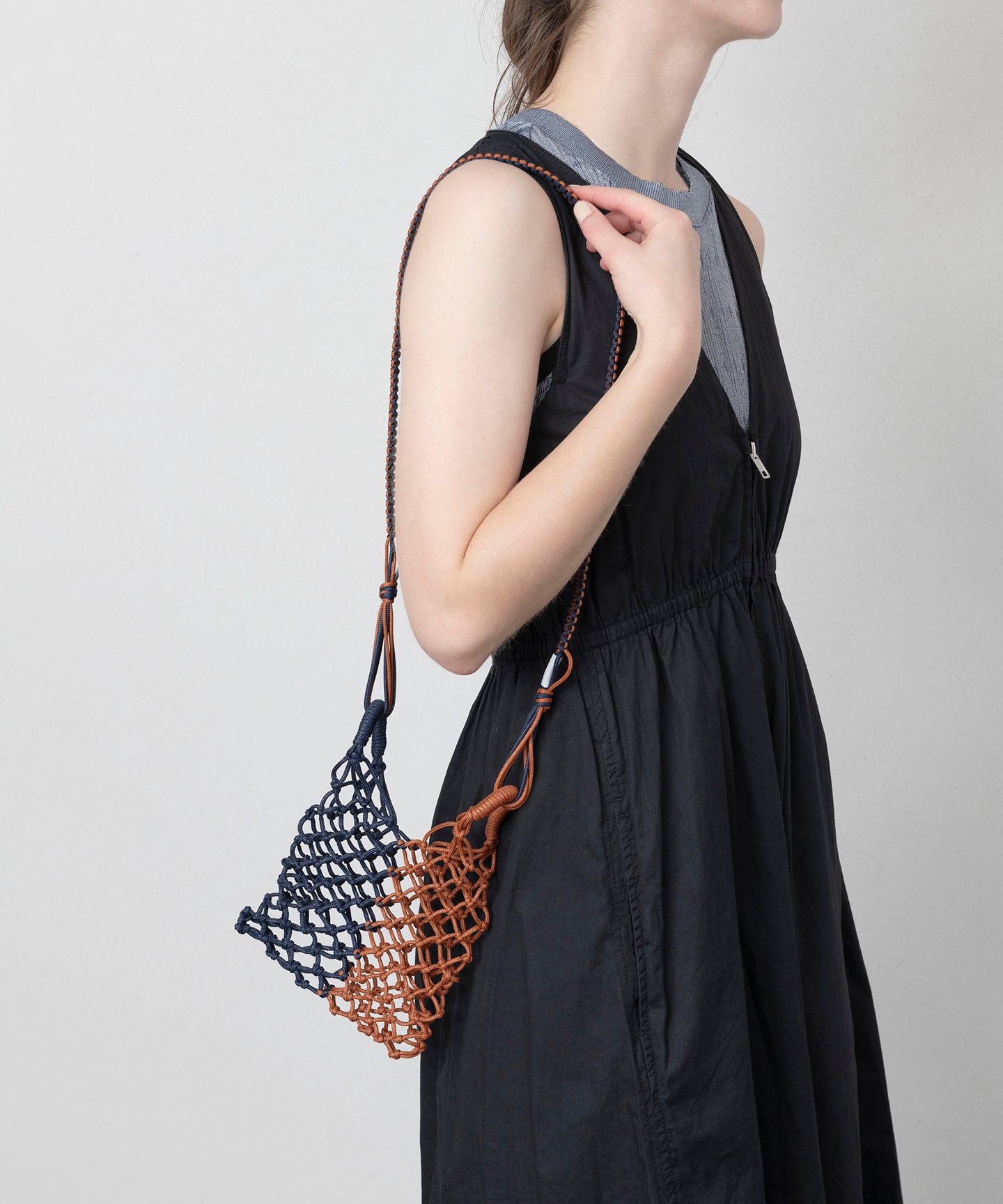BICOLOR MACRAME BAG