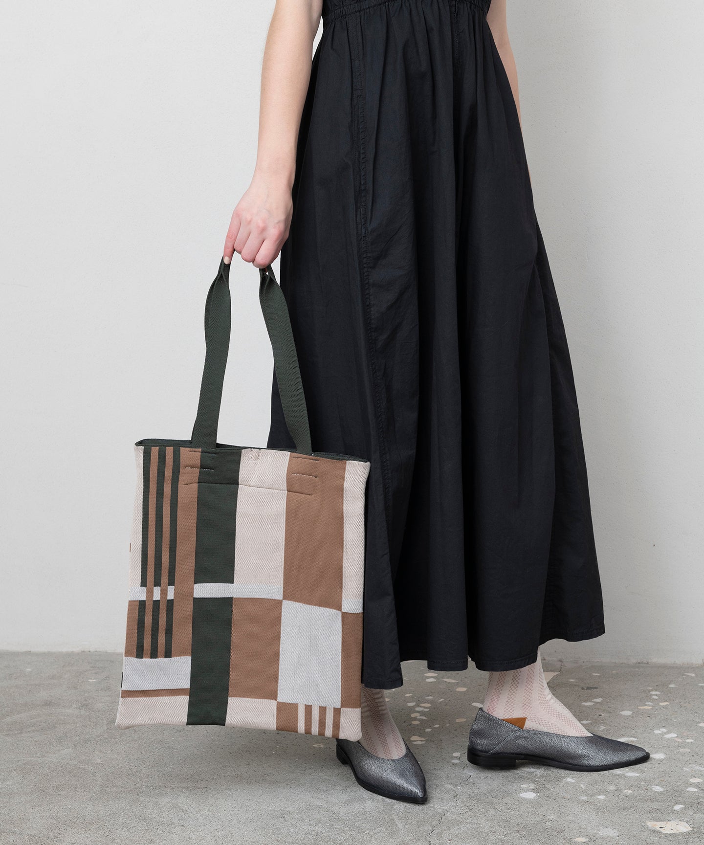 BLOCK CHECK TOTE BAG