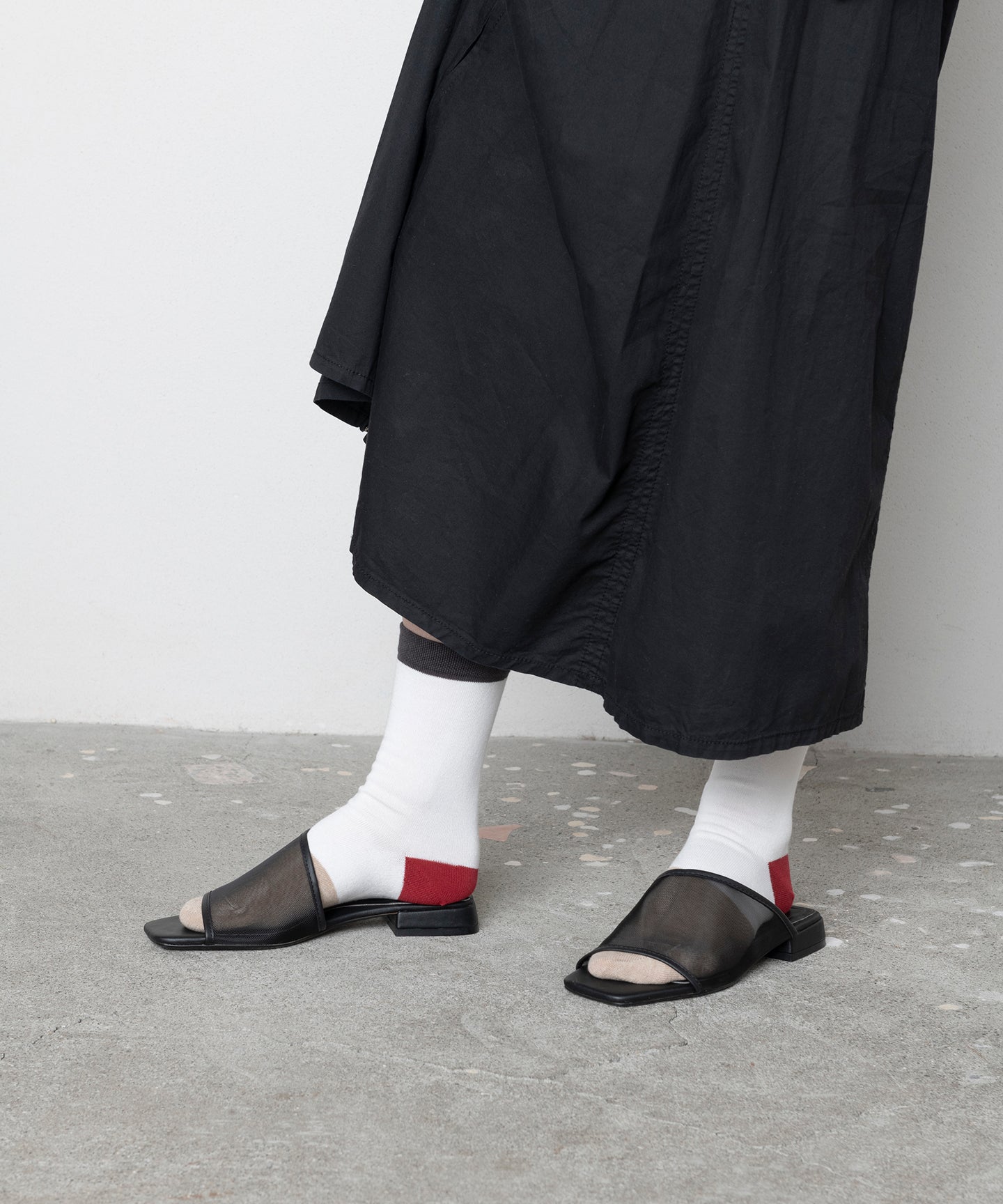 【en】Cotton Socks RED