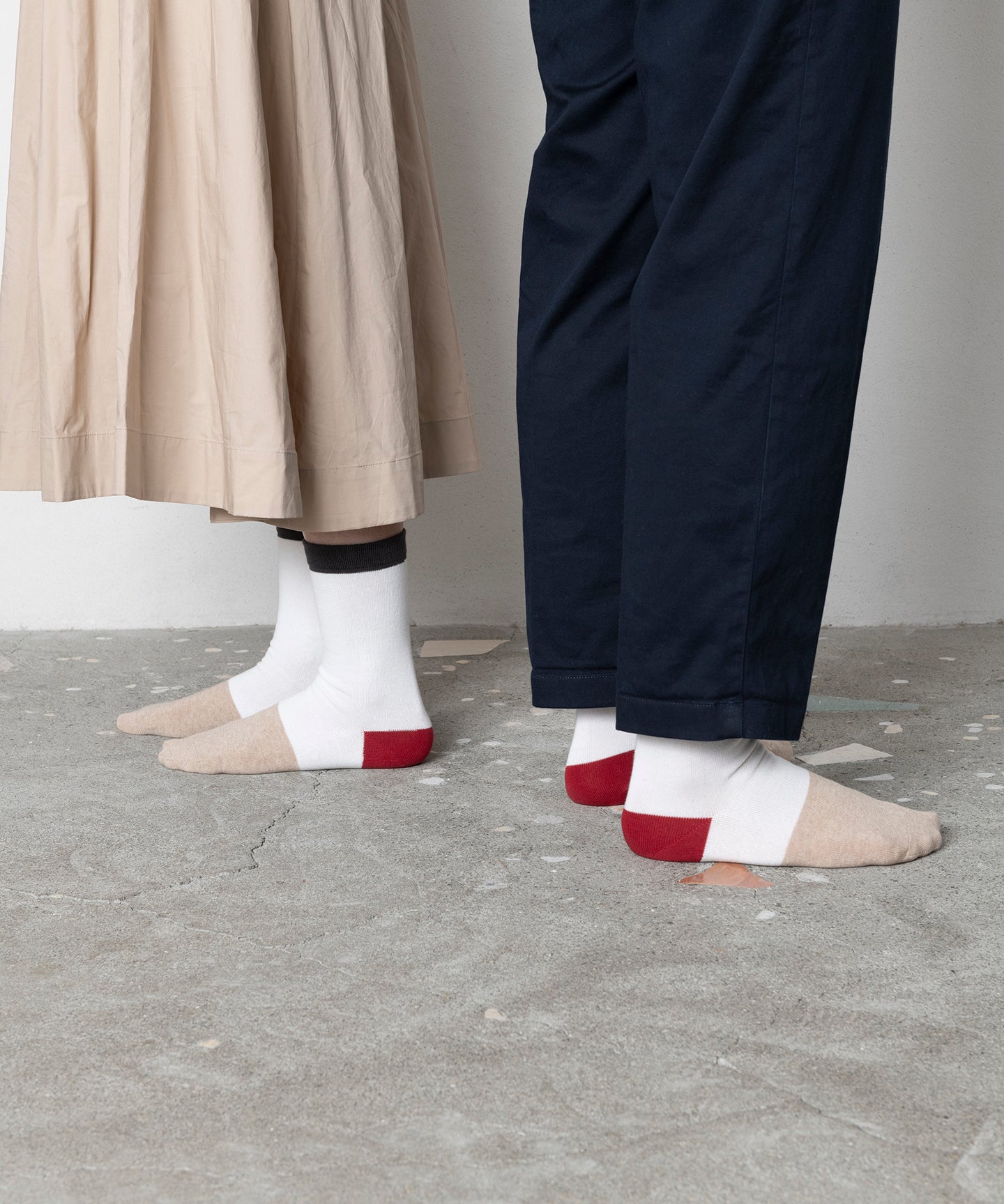 【en】Cotton Socks RED