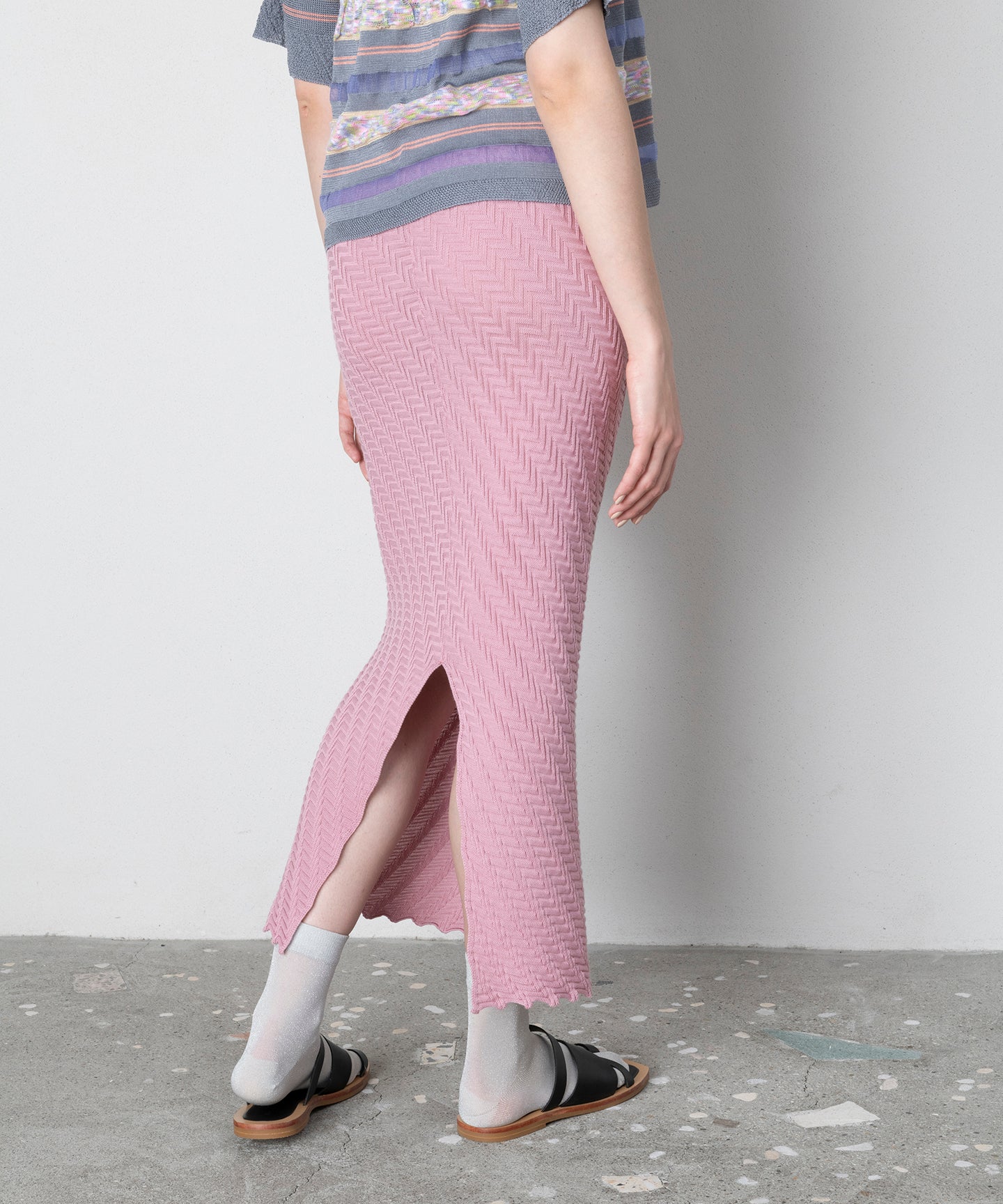 SHEER COLOUR LAME TABI SOCKS
