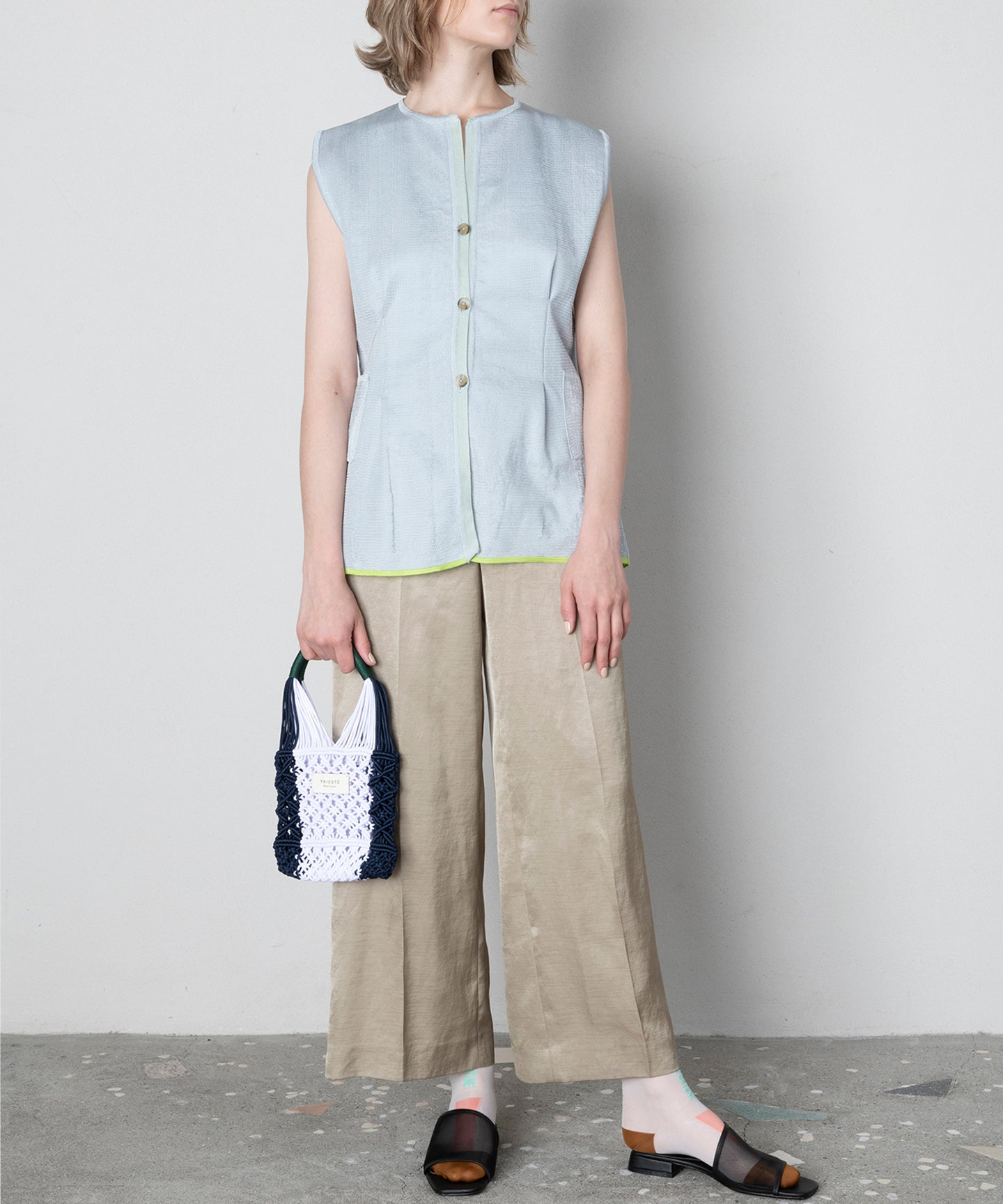 KNIT GILET CARDIGAN