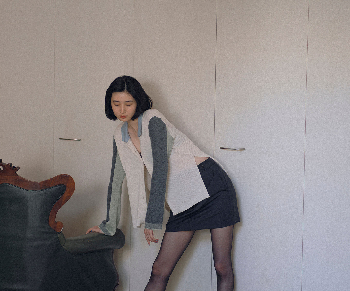 BICOLOR KNIT SHIRTS