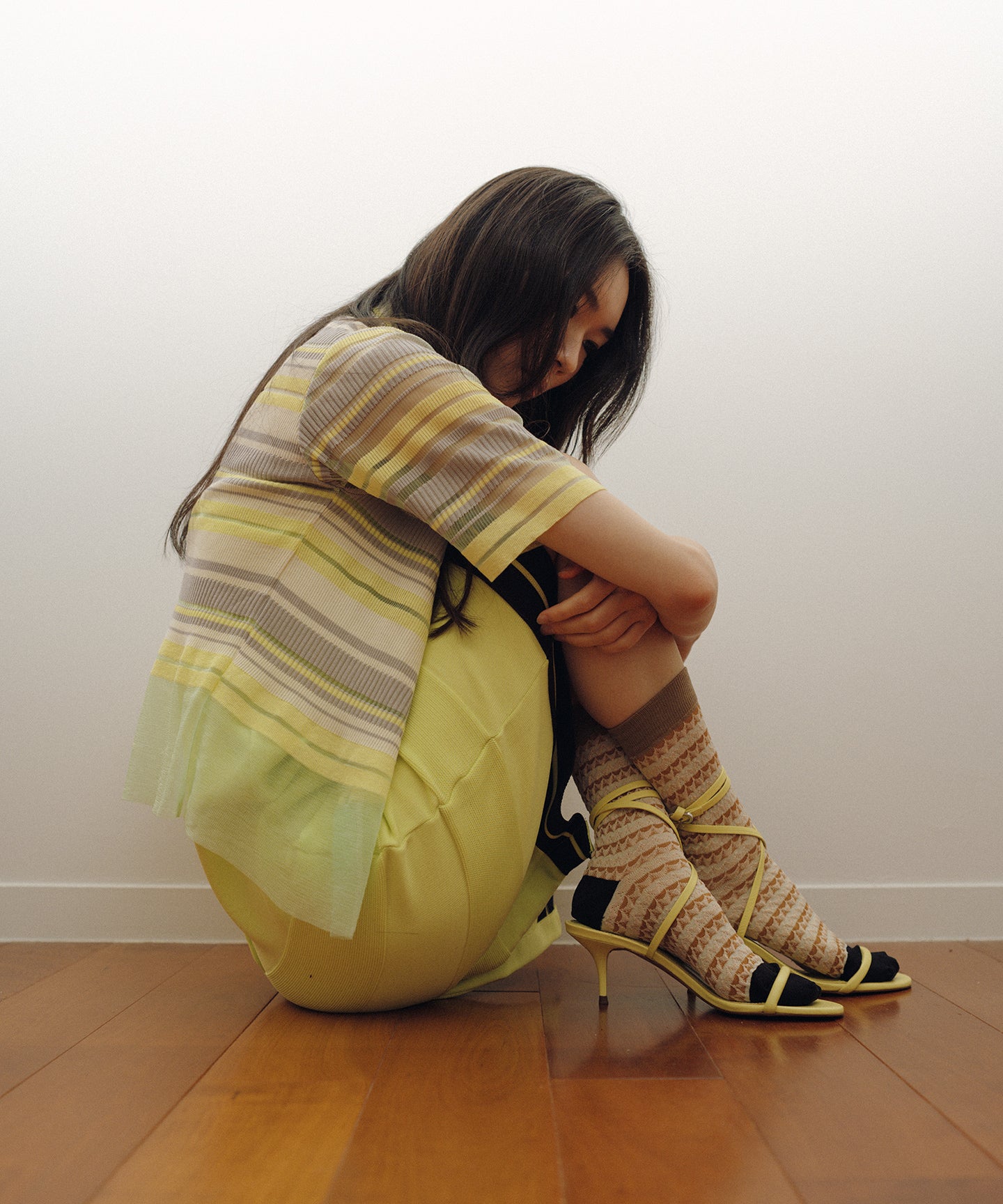 WAVE BORDER BUMPY SOCKS