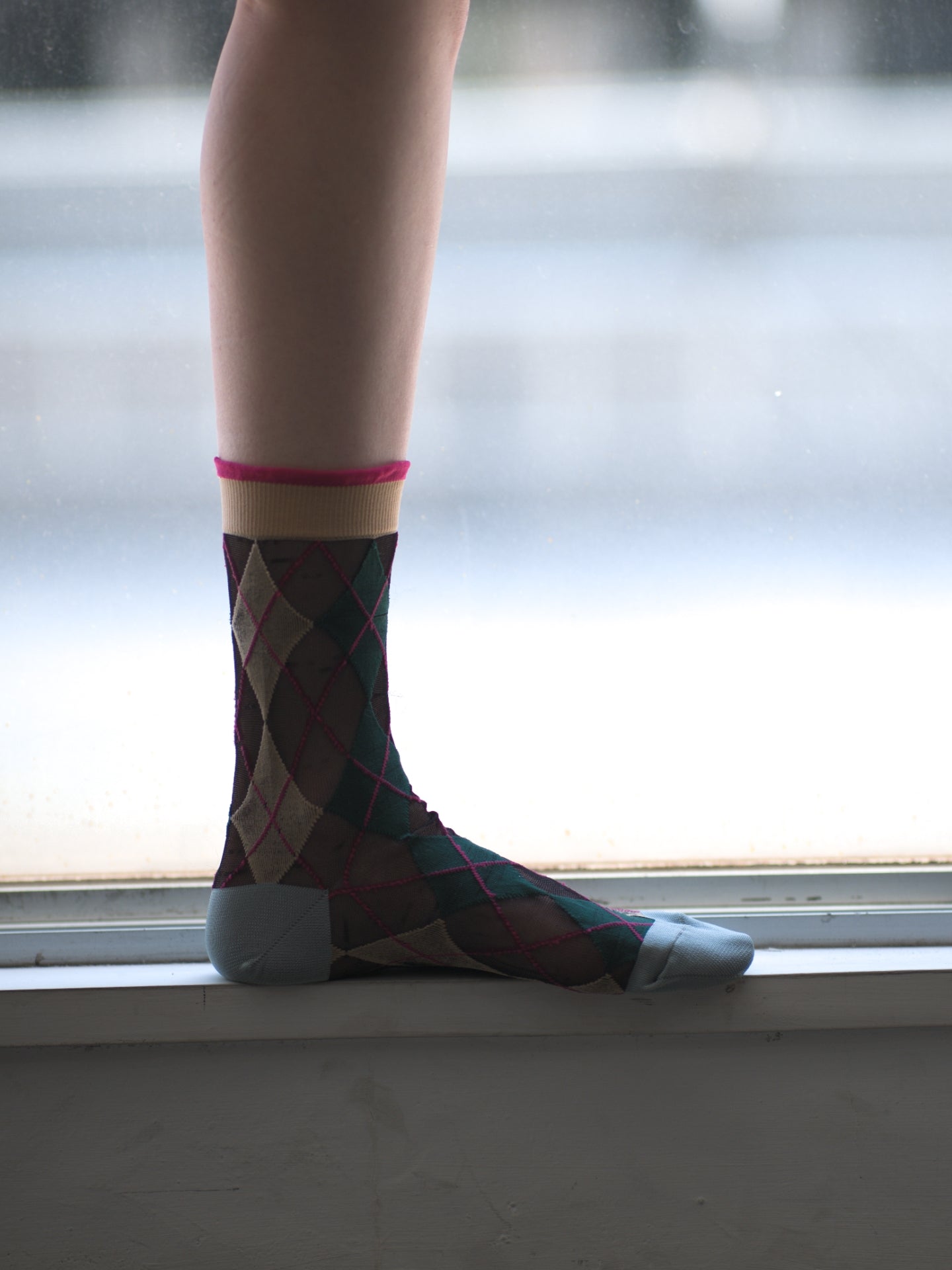 ARGYLE PATTERN SOCKS