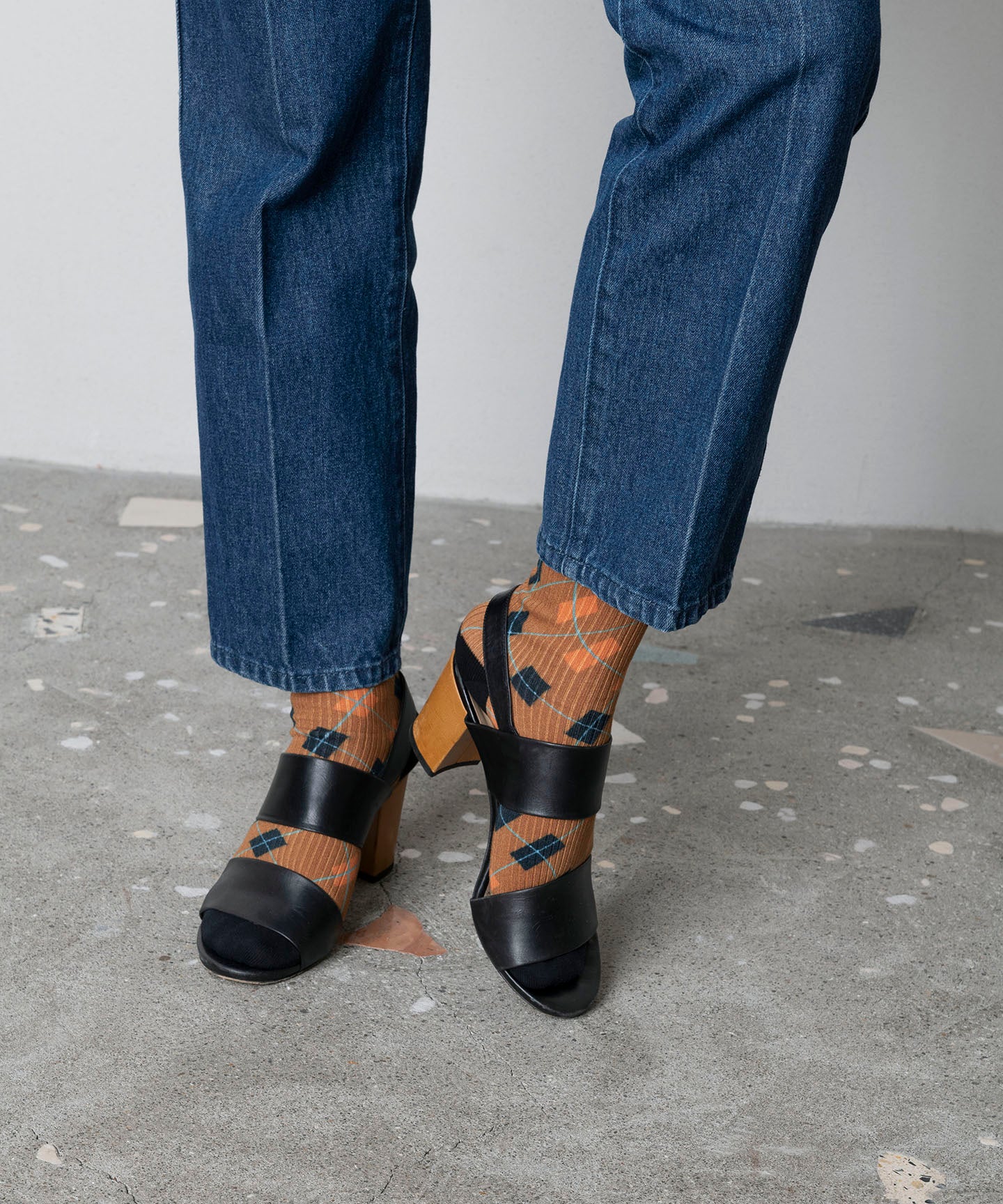 ARGYLE LINK SOCKS