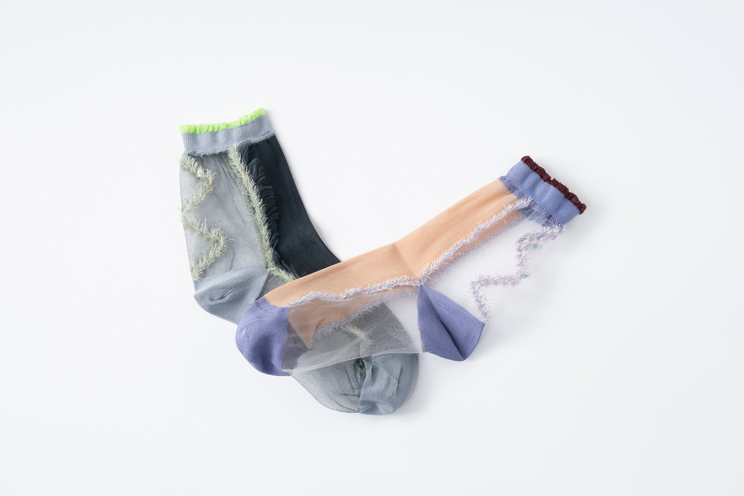 SEE THROUGH DIA LINE SOCKS
