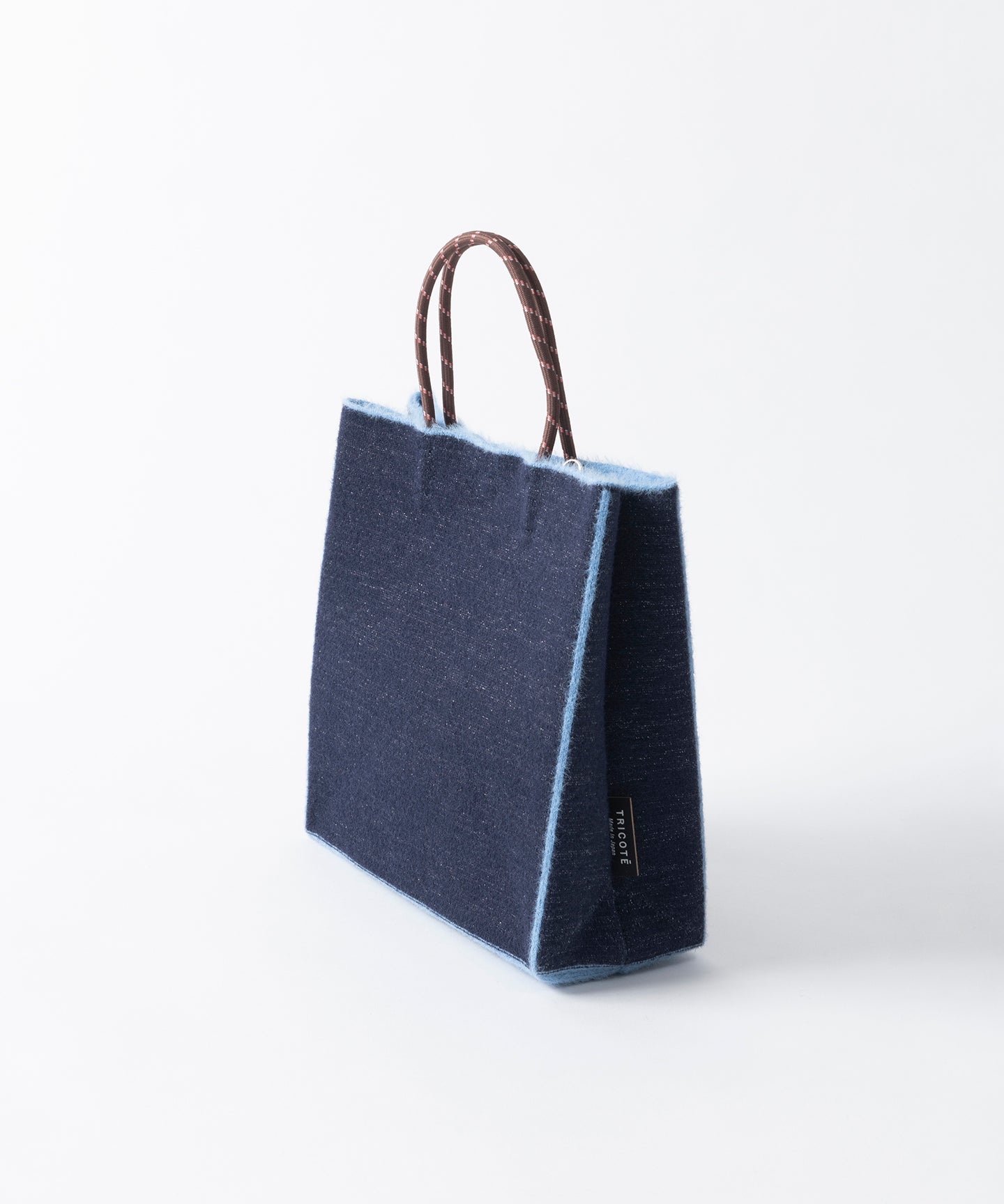 SHAGGY GLITTERS PAPER KNIT BAG