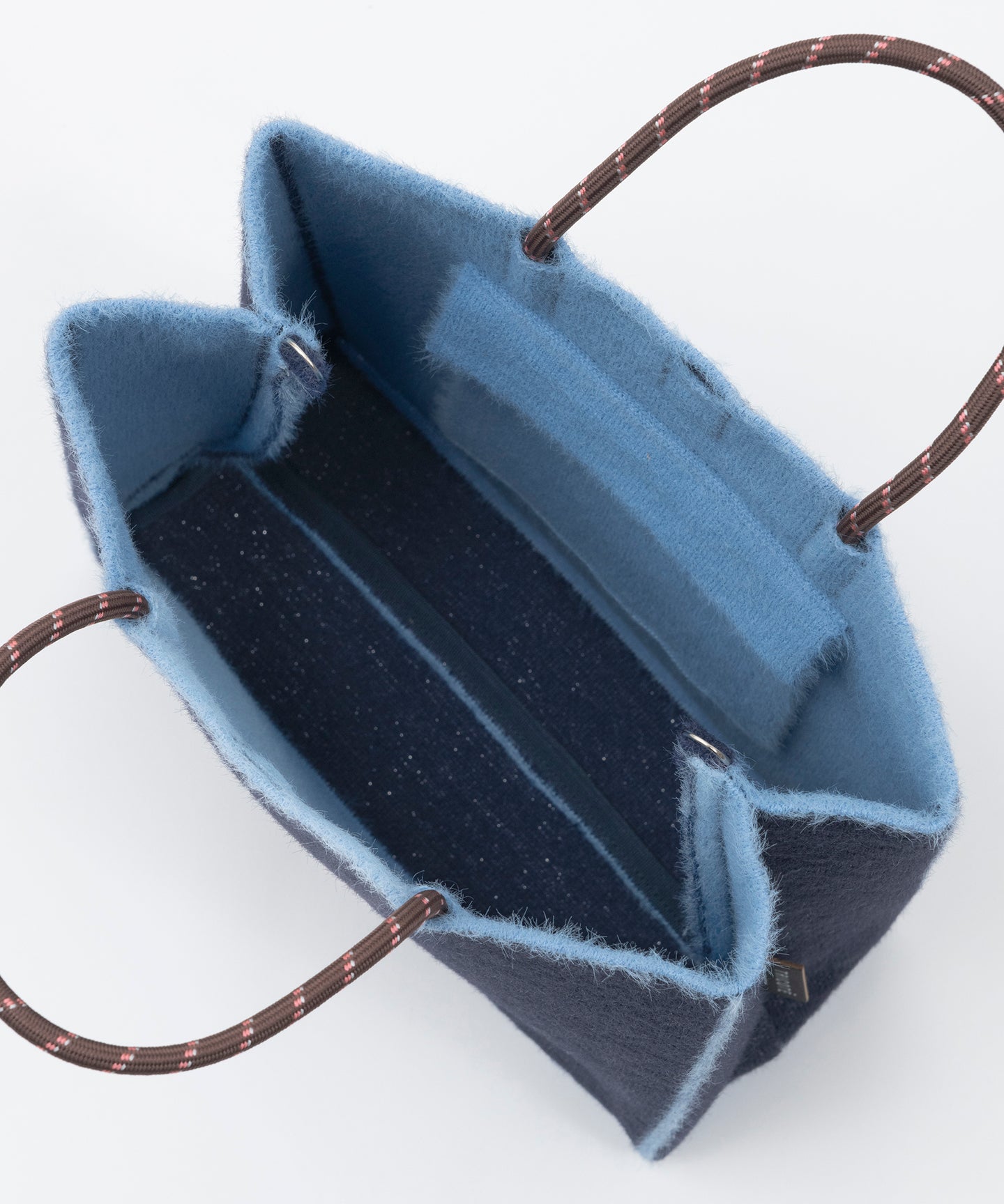 SHAGGY GLITTERS PAPER KNIT BAG