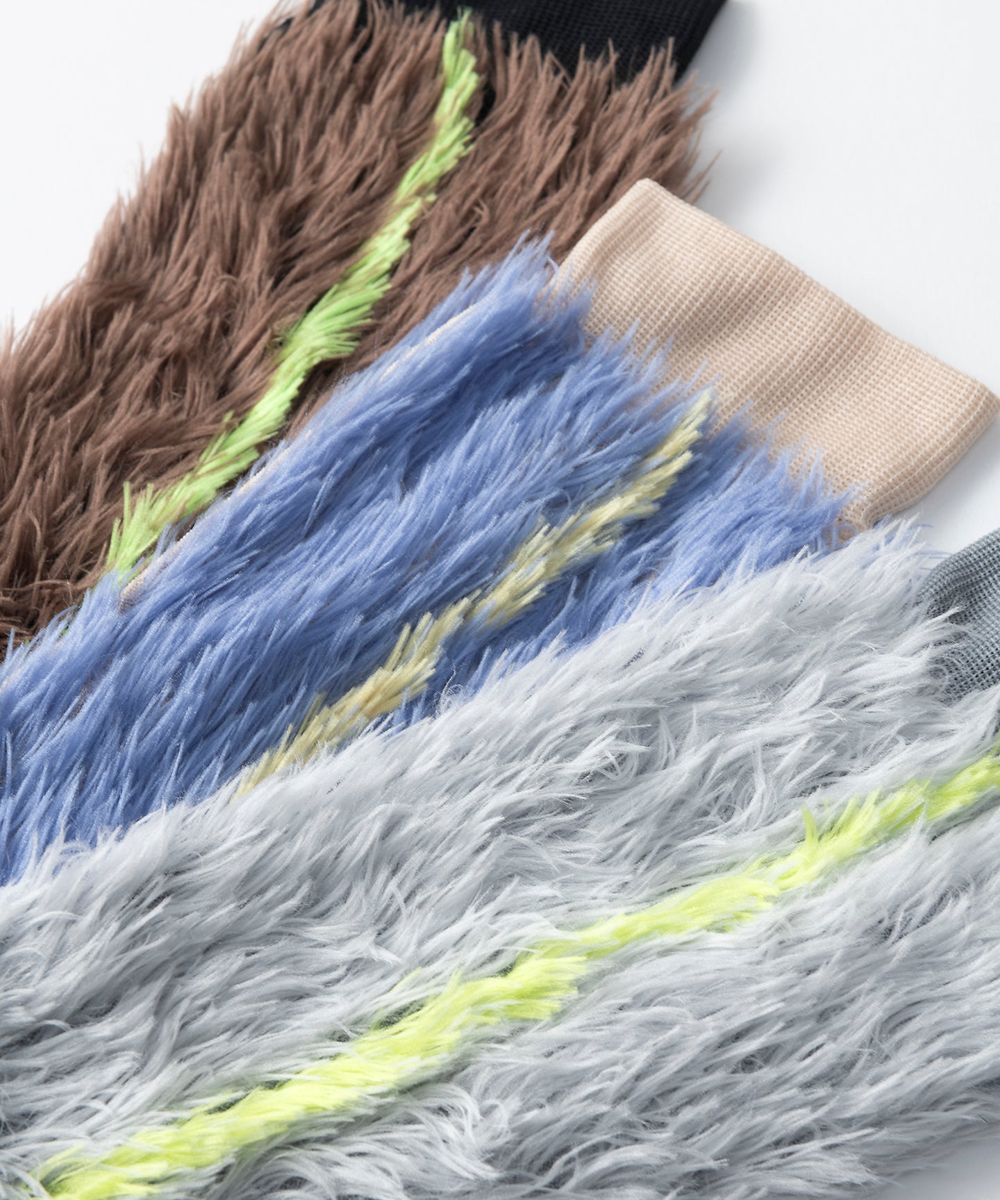 SIDE LINE FAKE FUR SOCKS