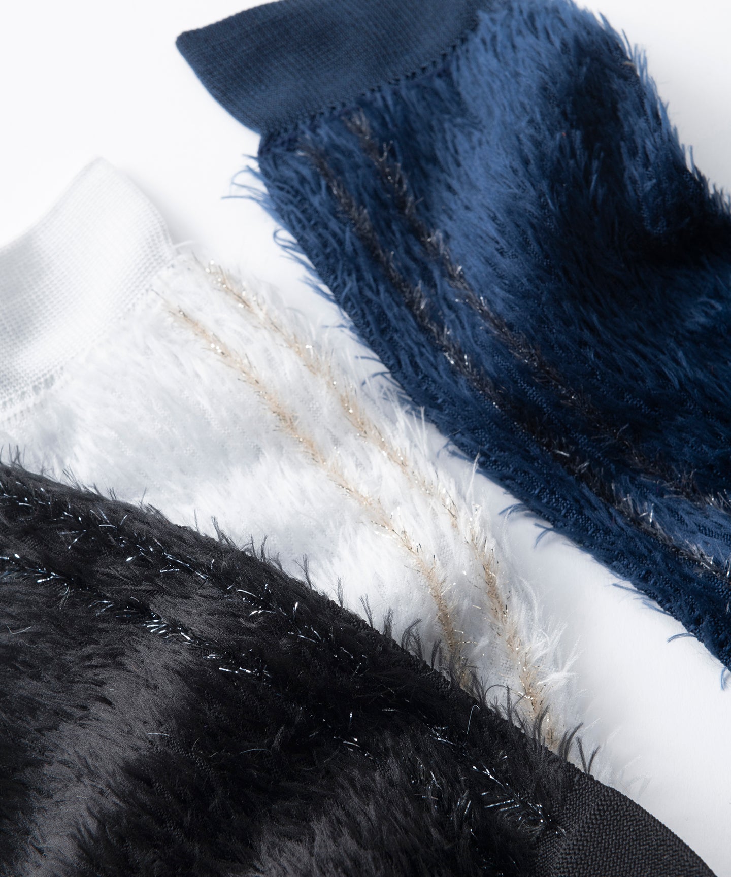 GLITTER LINE FUR SOCKS
