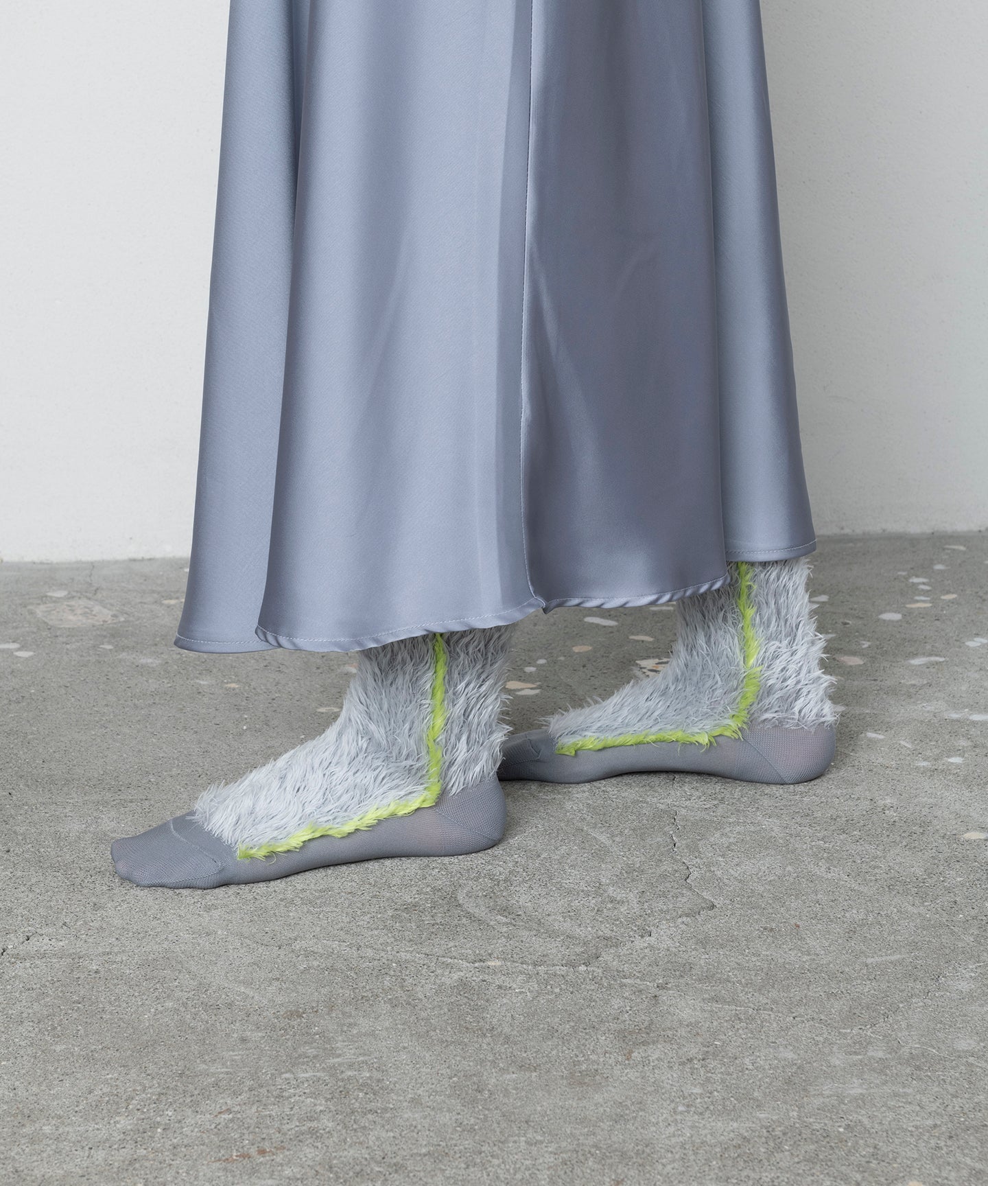SIDE LINE FAKE FUR SOCKS