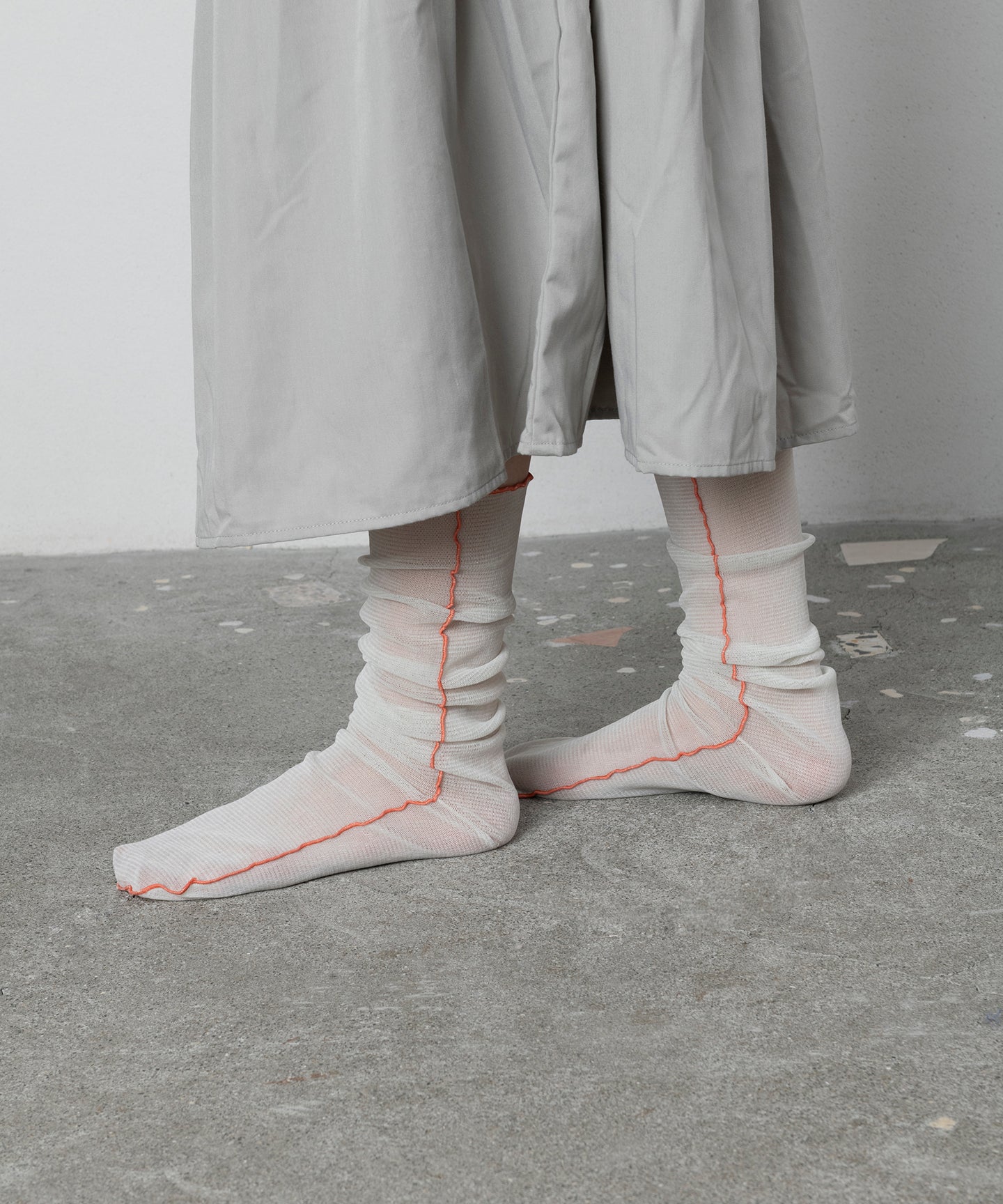 MELLOW FLOCKED MESH SOCKS