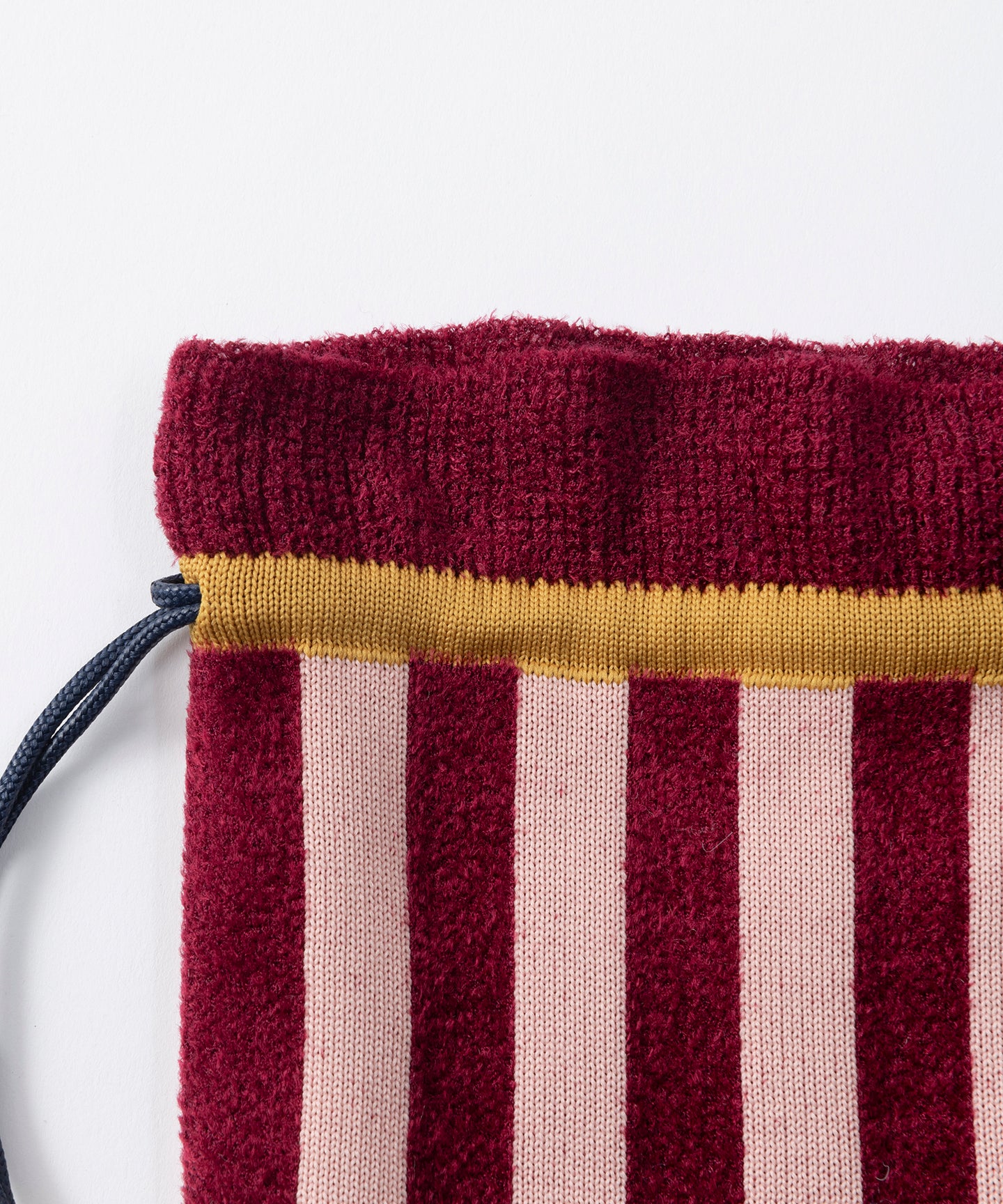 STRIPED SHAGGY MINI POUCH