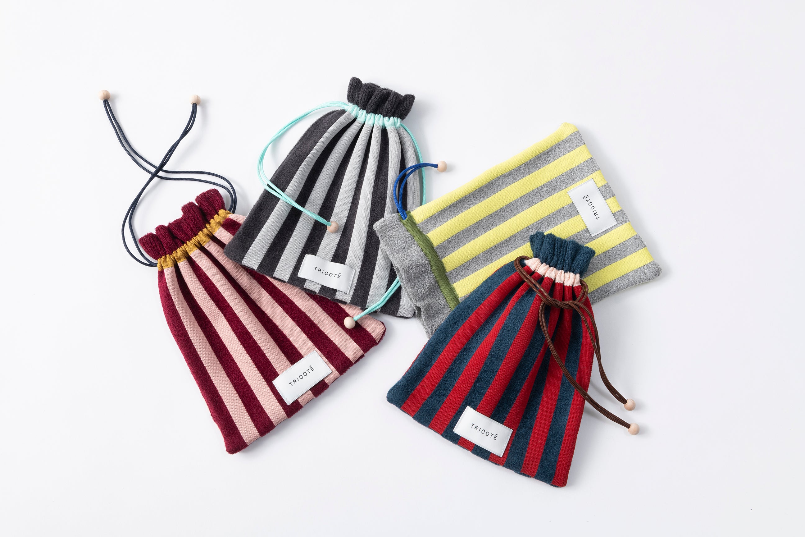 STRIPED SHAGGY MINI POUCH