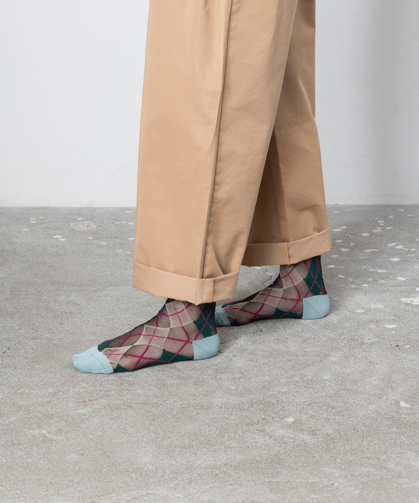 ARGYLE PATTERN SOCKS