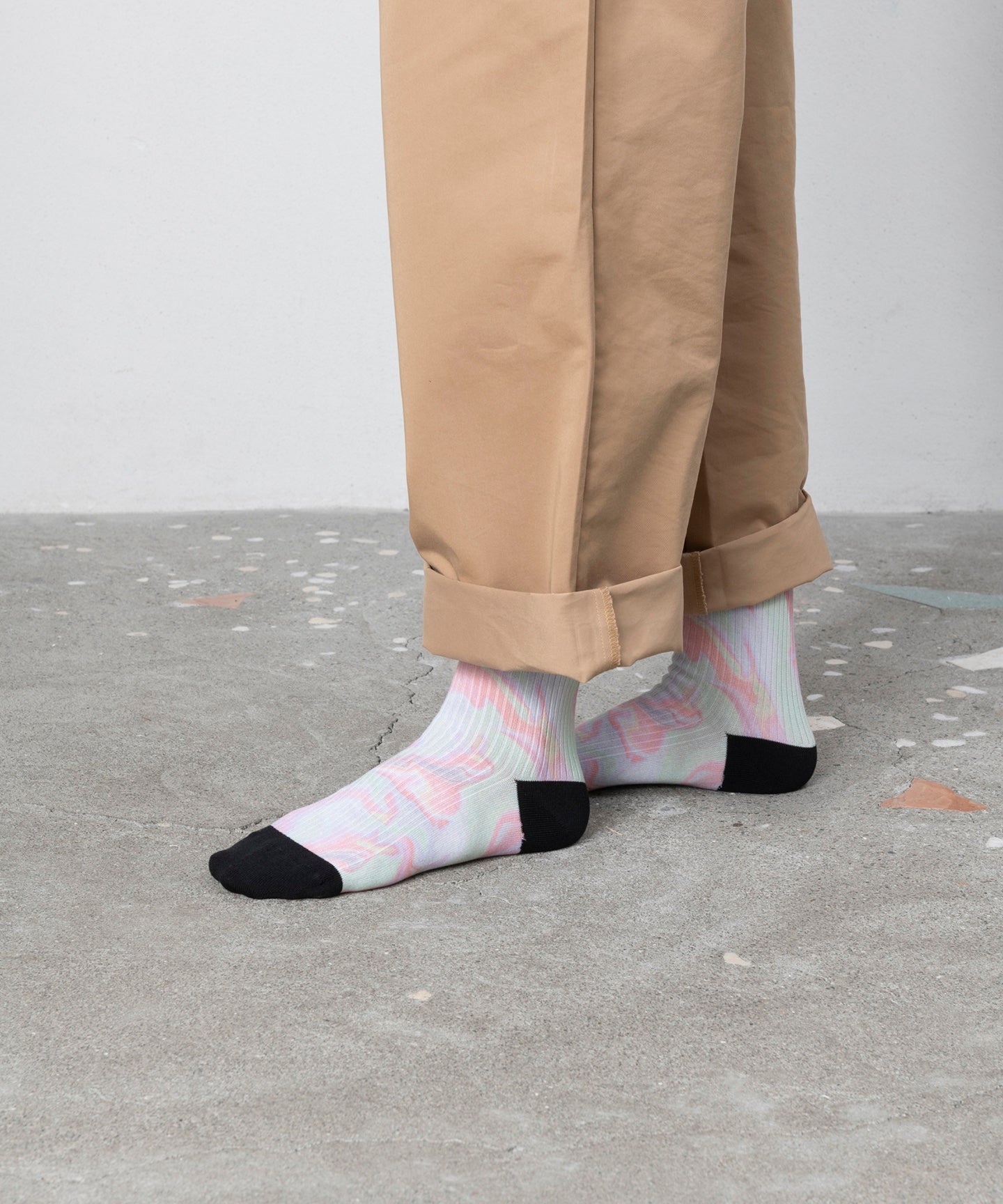 MARBLESHELL PRINT SOCKS