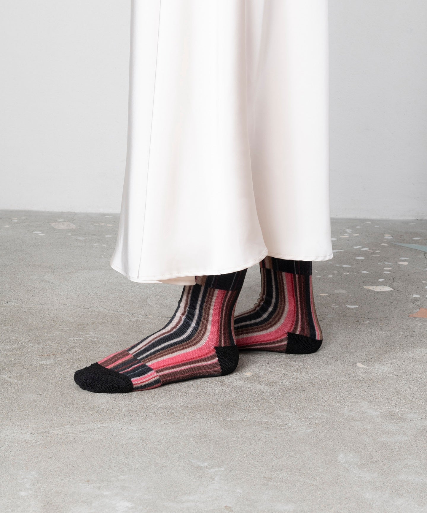 MULTI-STRIPE PILE SOCKS