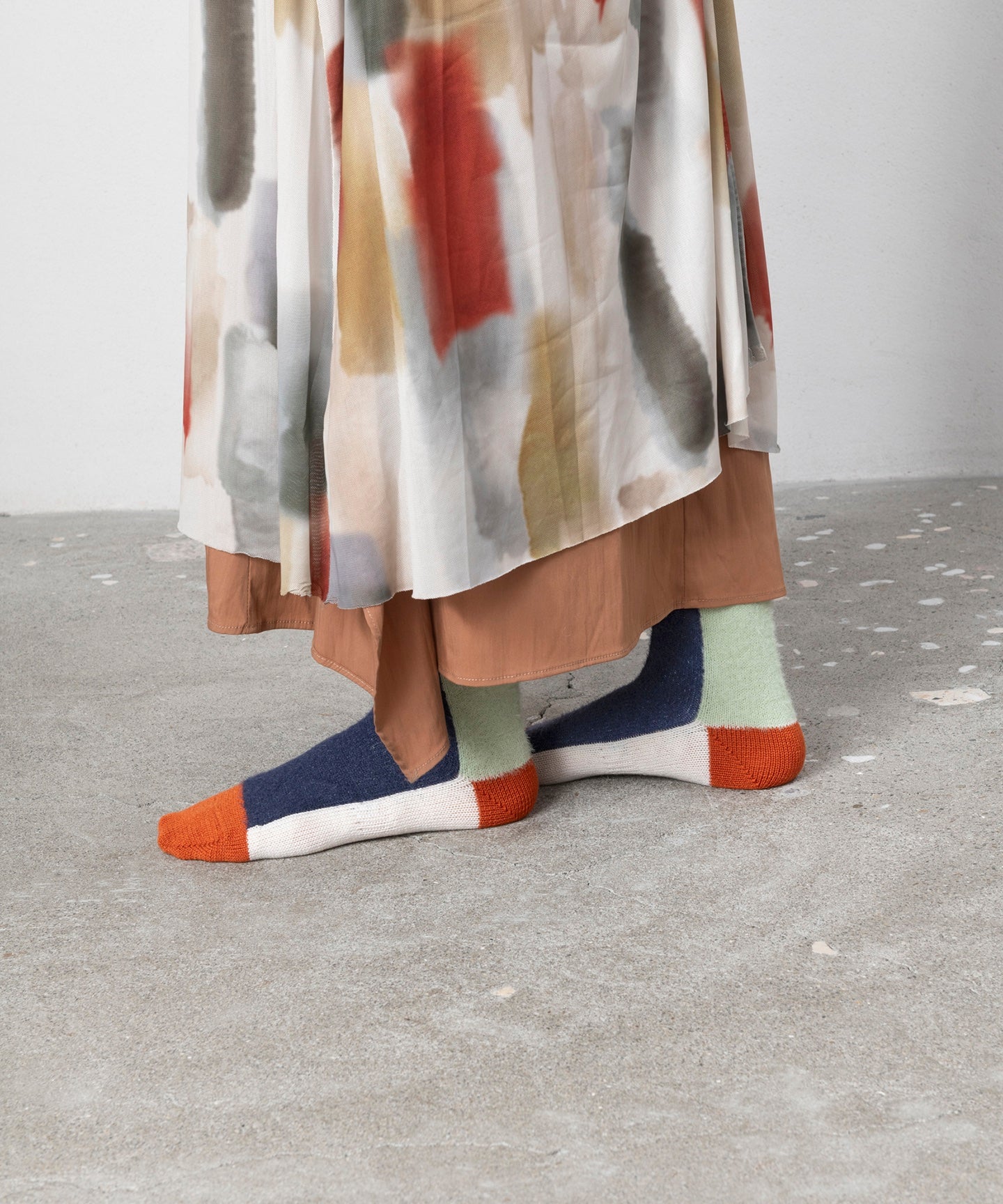 SHAGGY BICOLOUR SOCKS