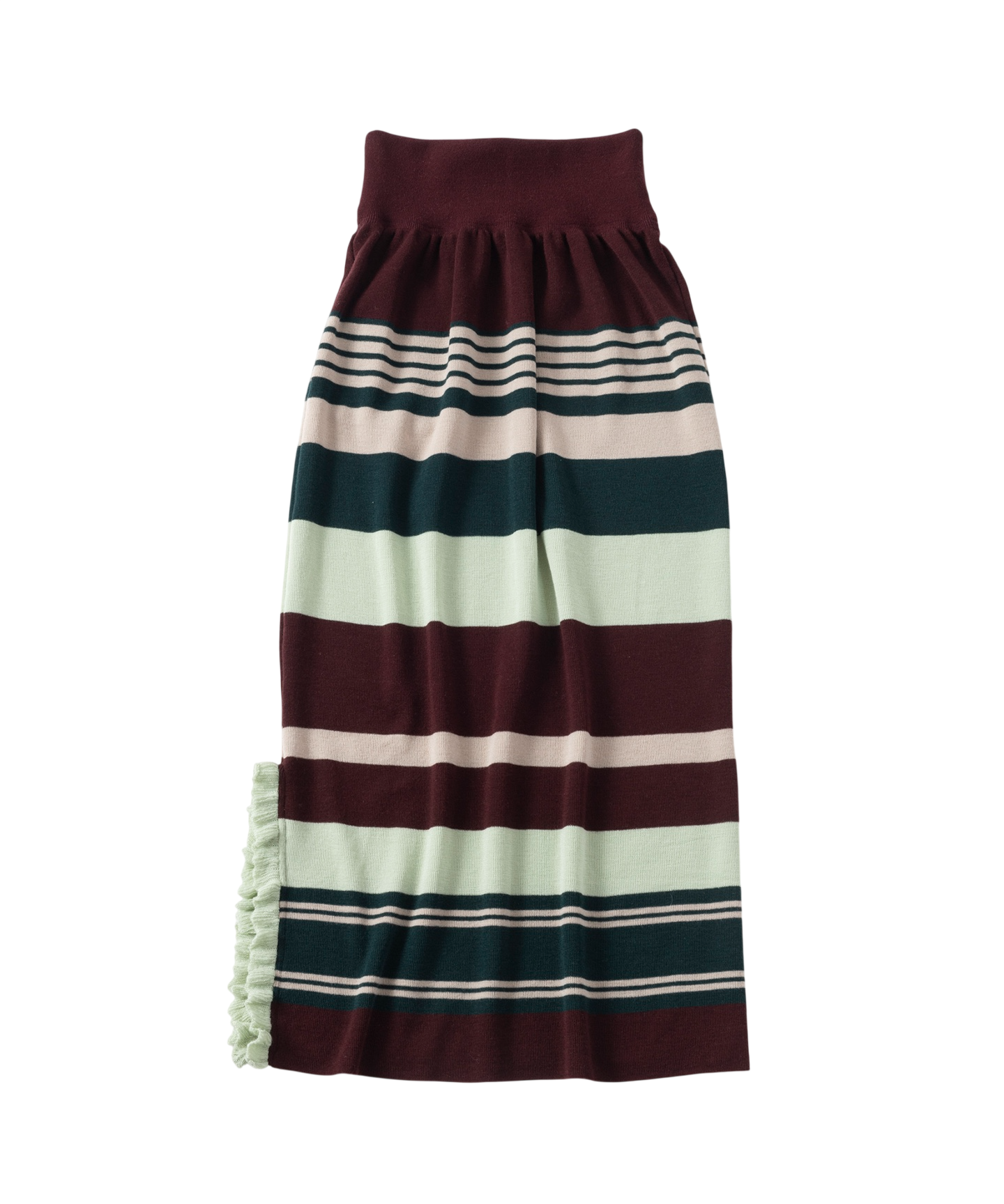 STRIPED KNIT SKIRT