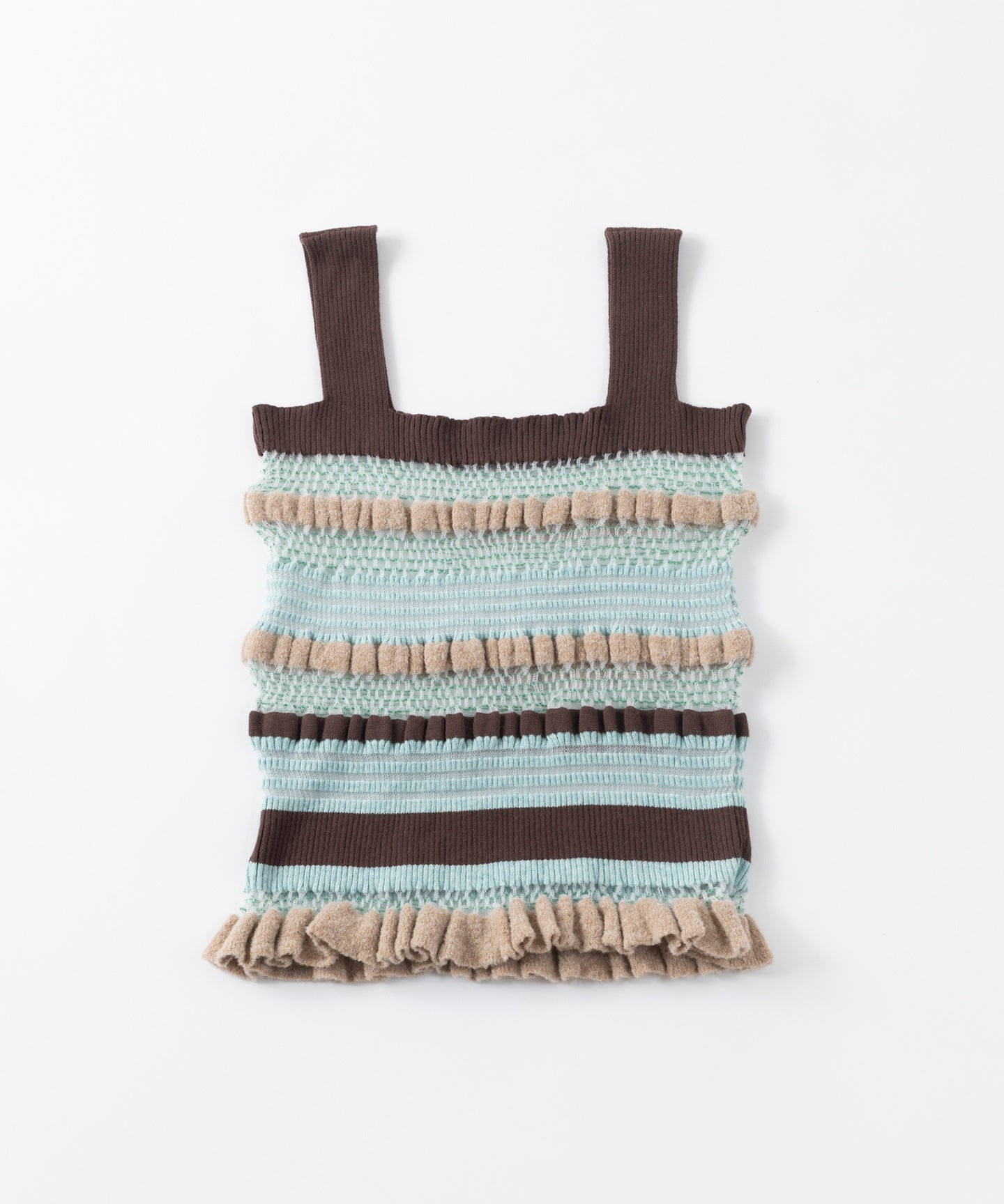 TOP WITH STRIPED SCARF