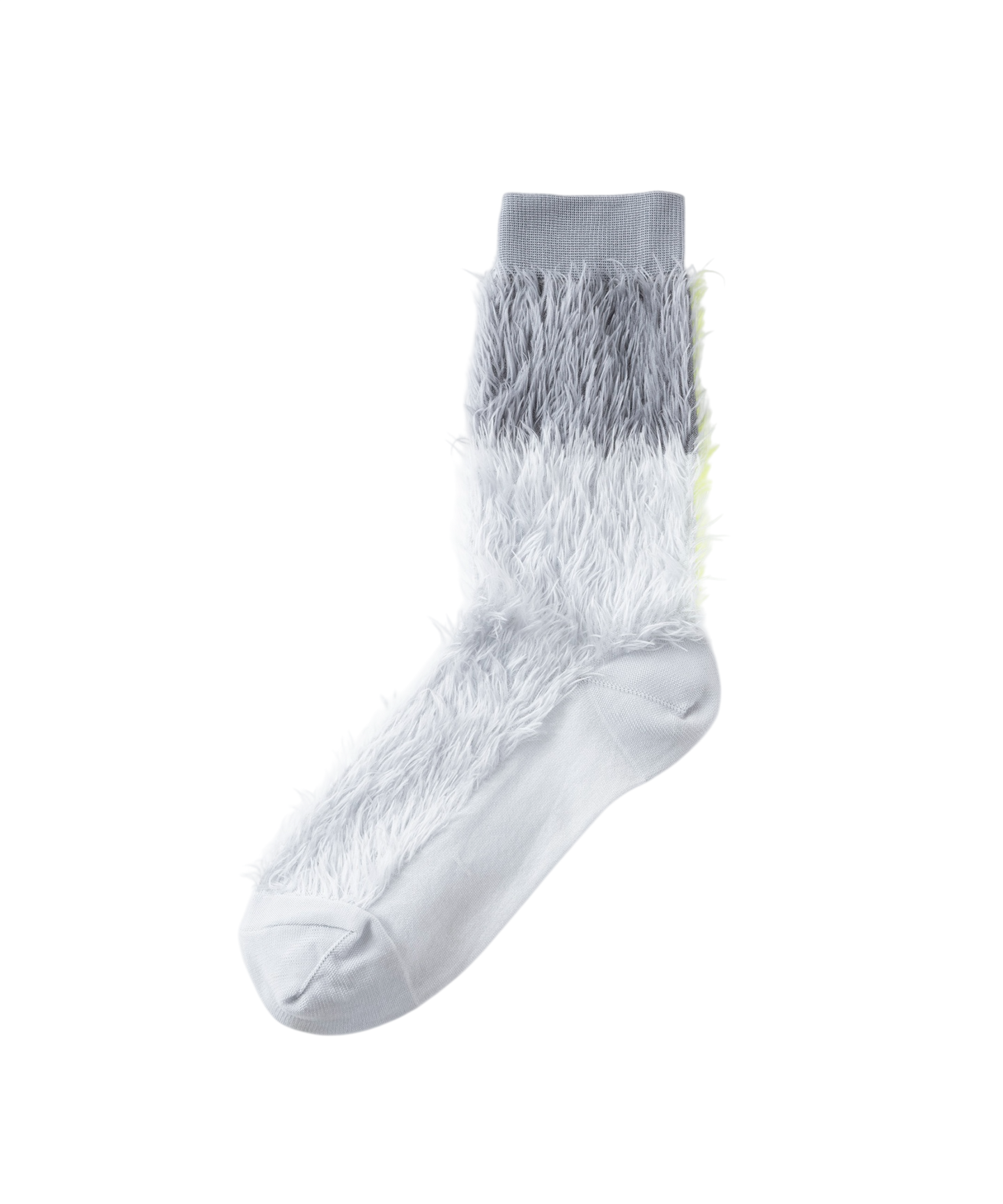 STRIPED FAUX FUR SOCKS
