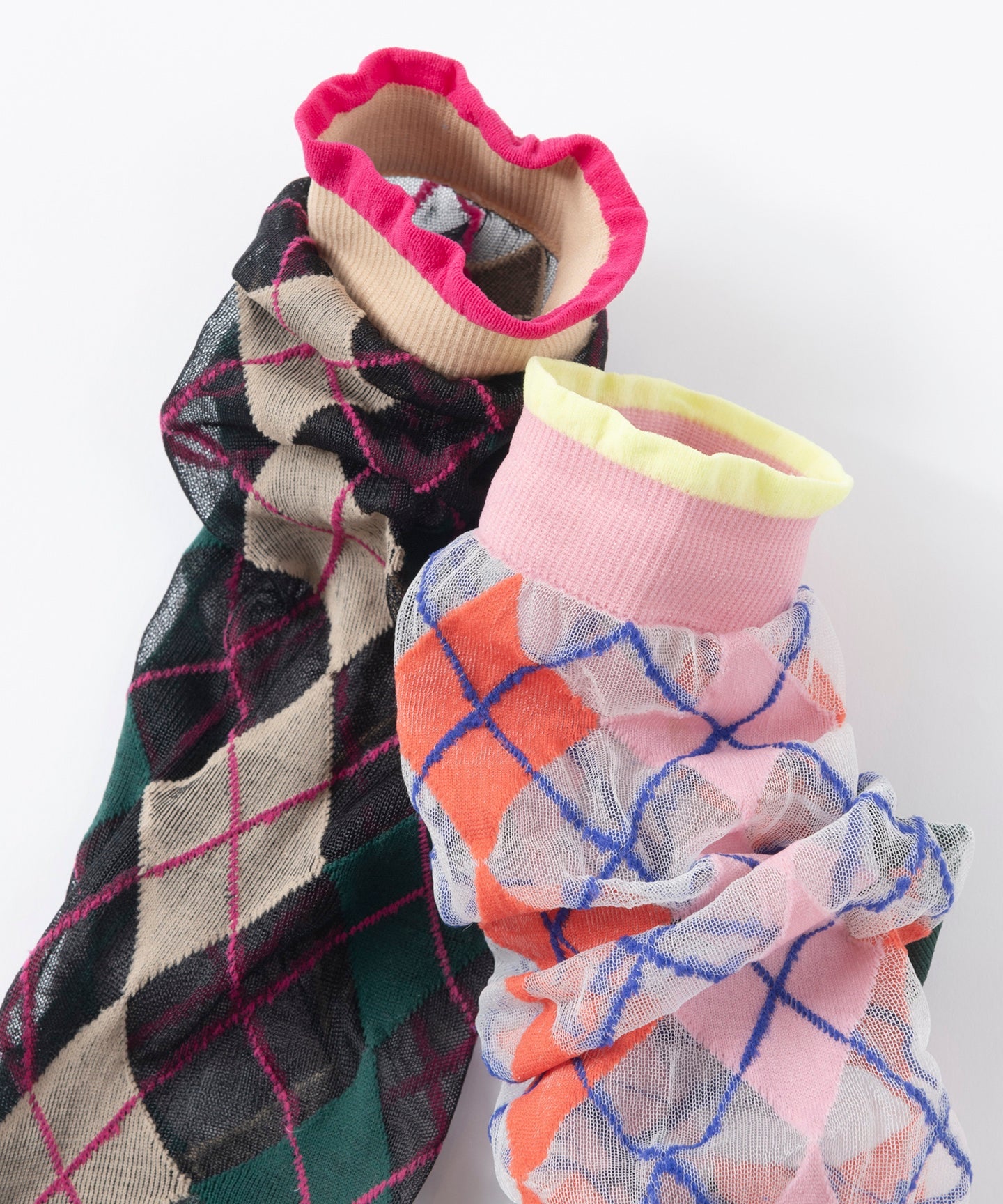 ARGYLE PATTERN SOCKS