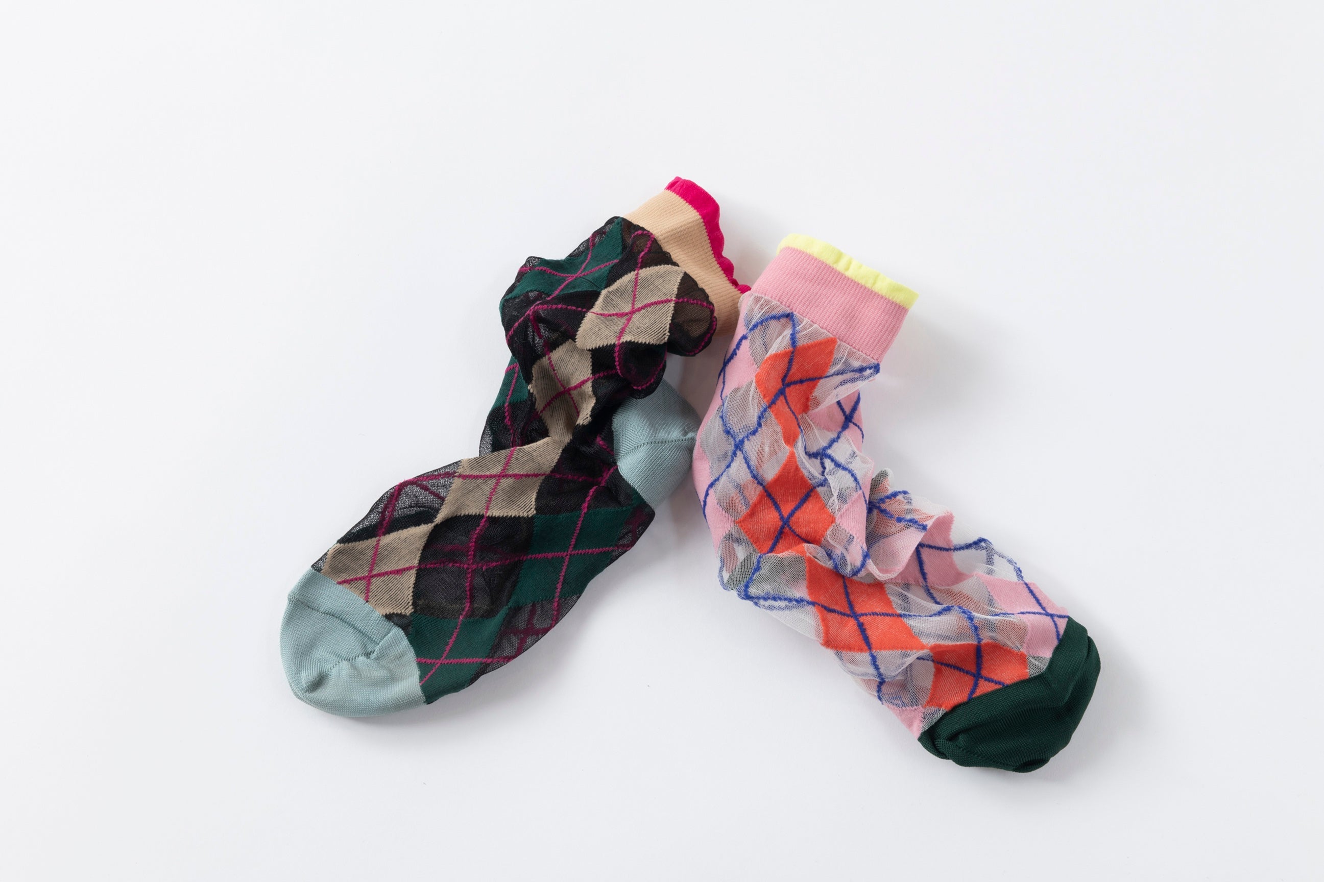 ARGYLE PATTERN SOCKS