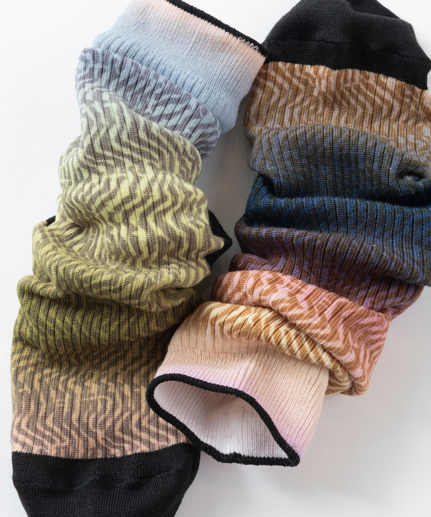 ZIGZAGSHELL PRINT SOCKS