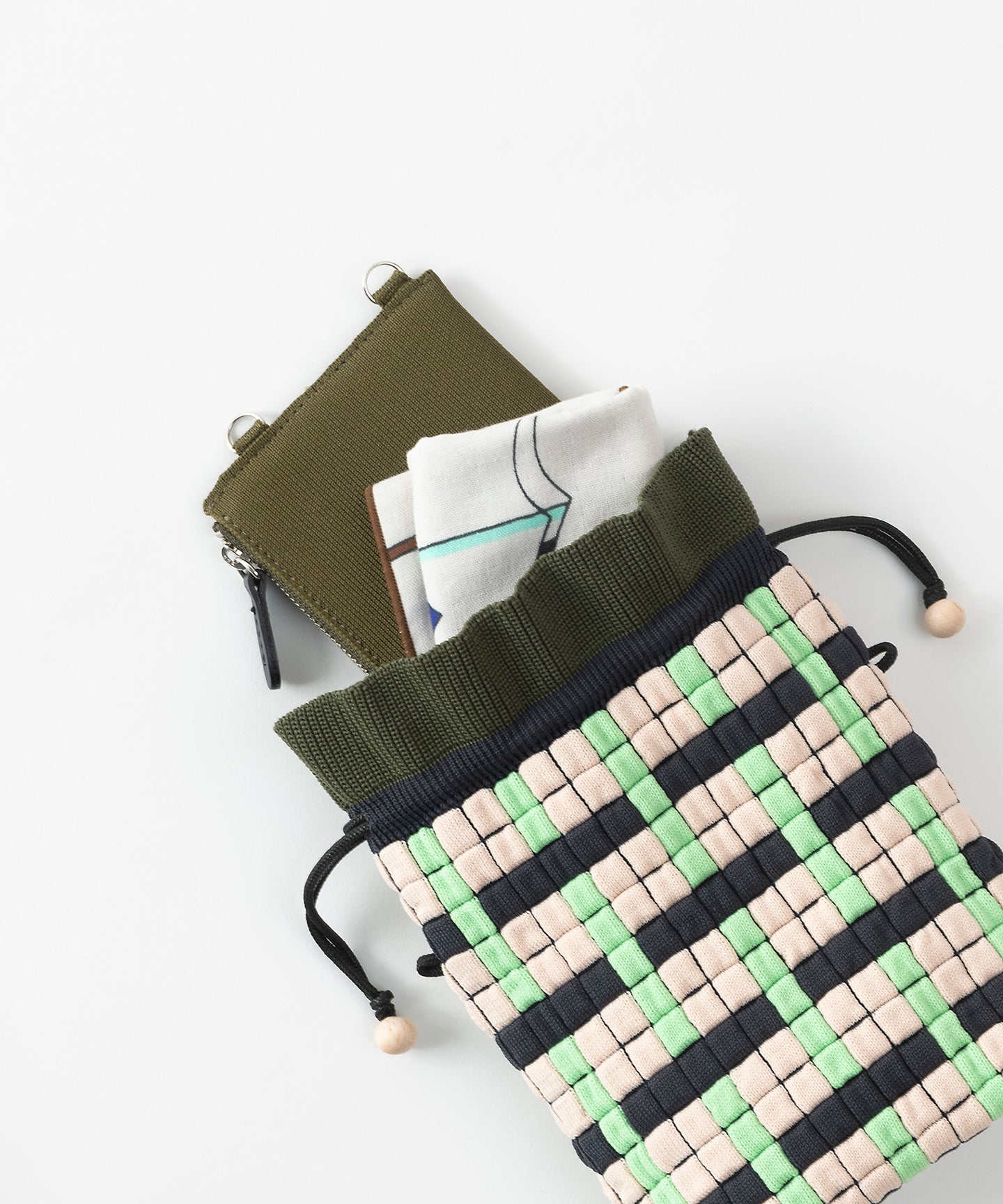 PIXEL POUCH BAG "WEAVING"
