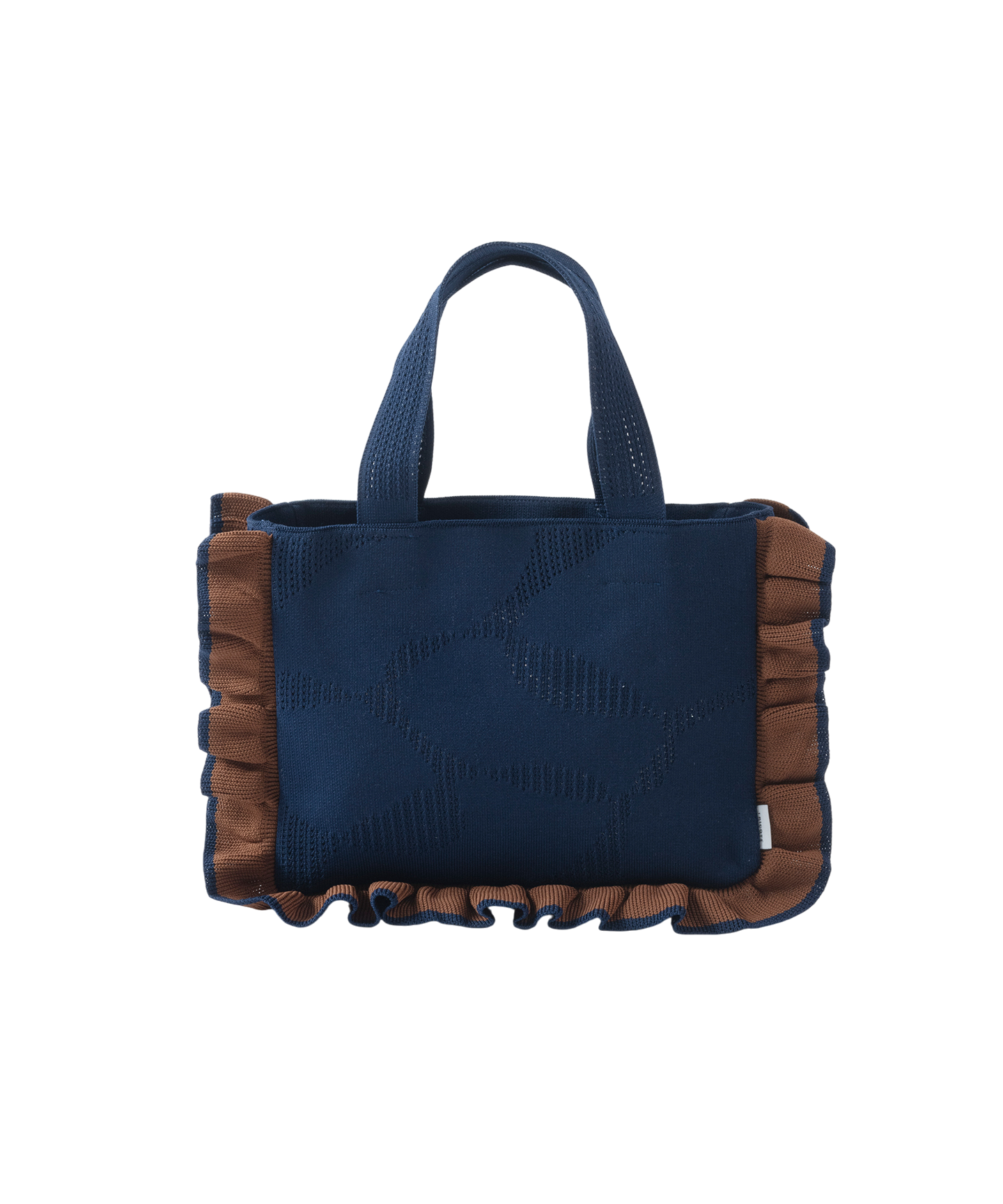 OVAL PATTERNED MINI KNIT BAG