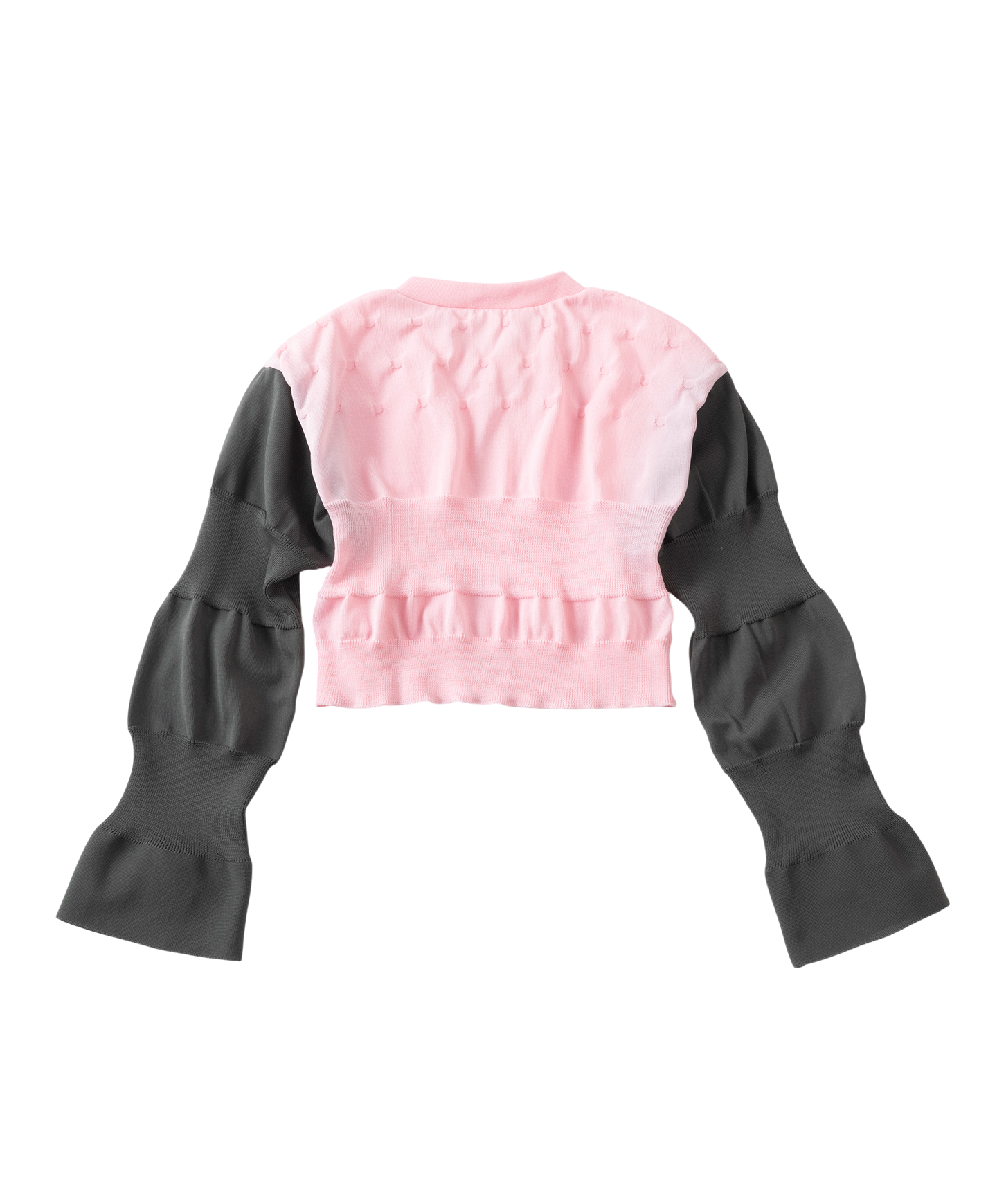 BICOLOR SHORT LENGTH CARDIGAN