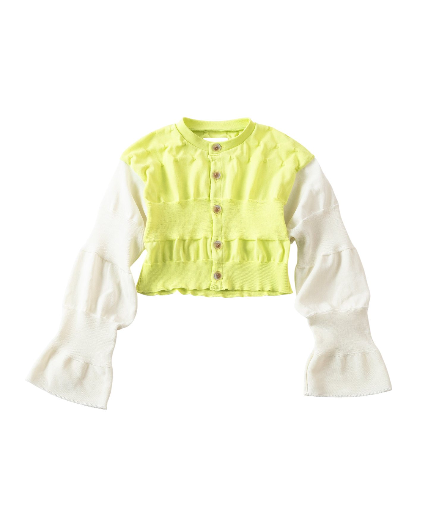 BICOLOR SHORT LENGTH CARDIGAN