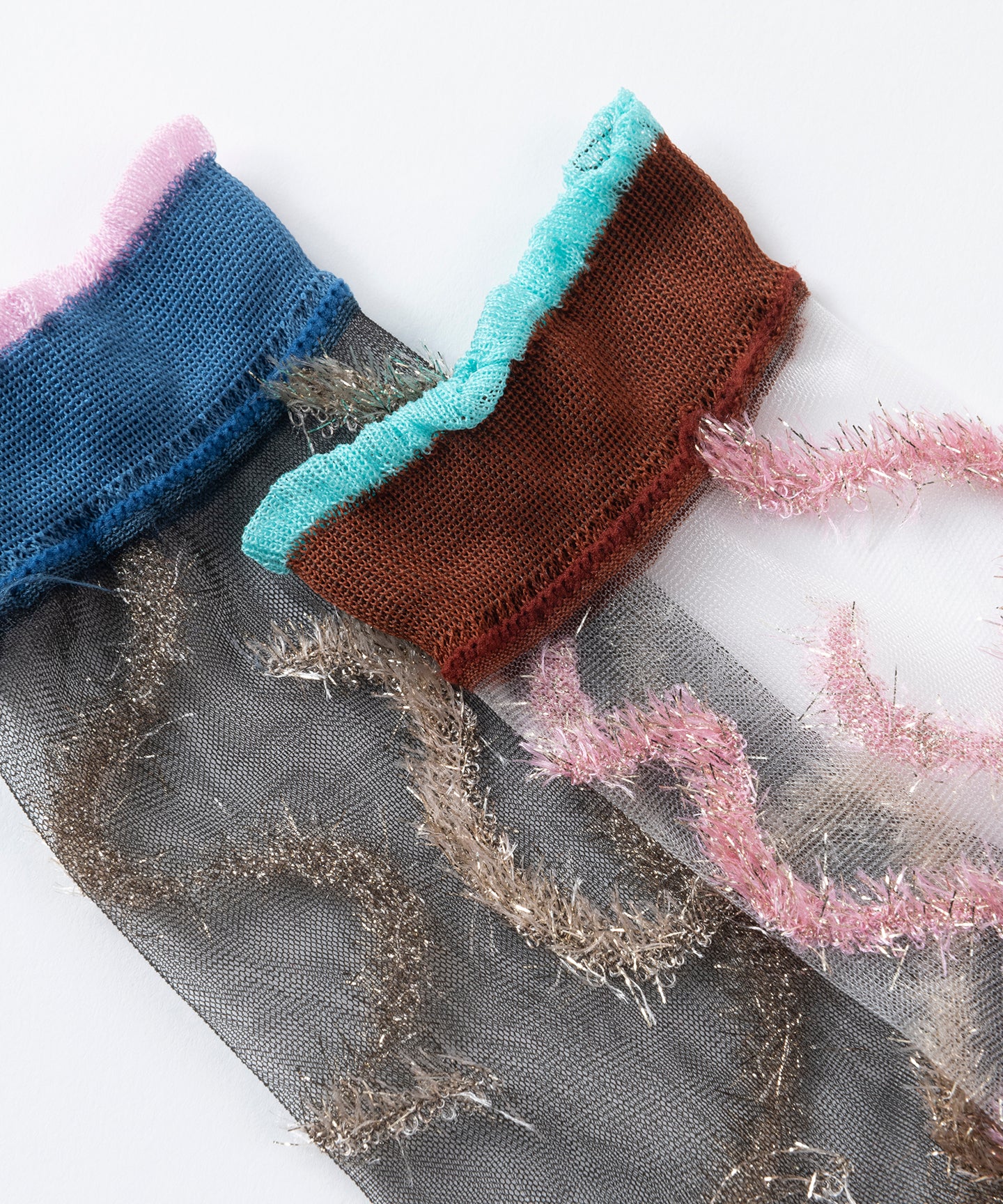 LAME LINED SHEER SOCKS