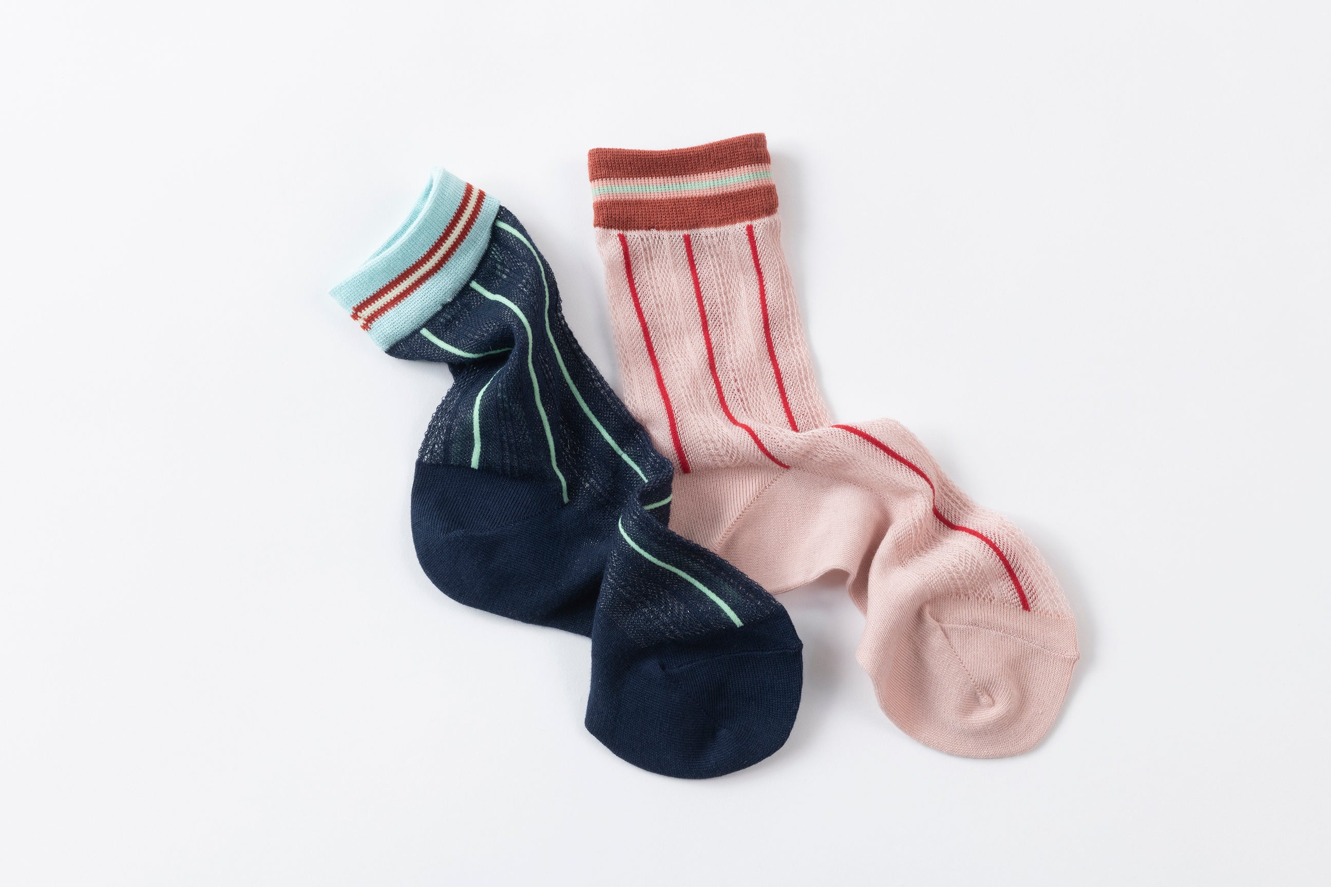 STRIPE SHEER MESH SOCKS